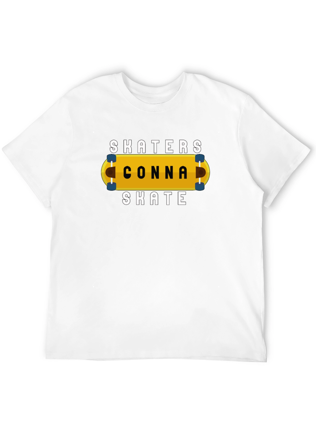 Skaters Conna Skate Graphic Tee - Black Cotton T-Shirt
