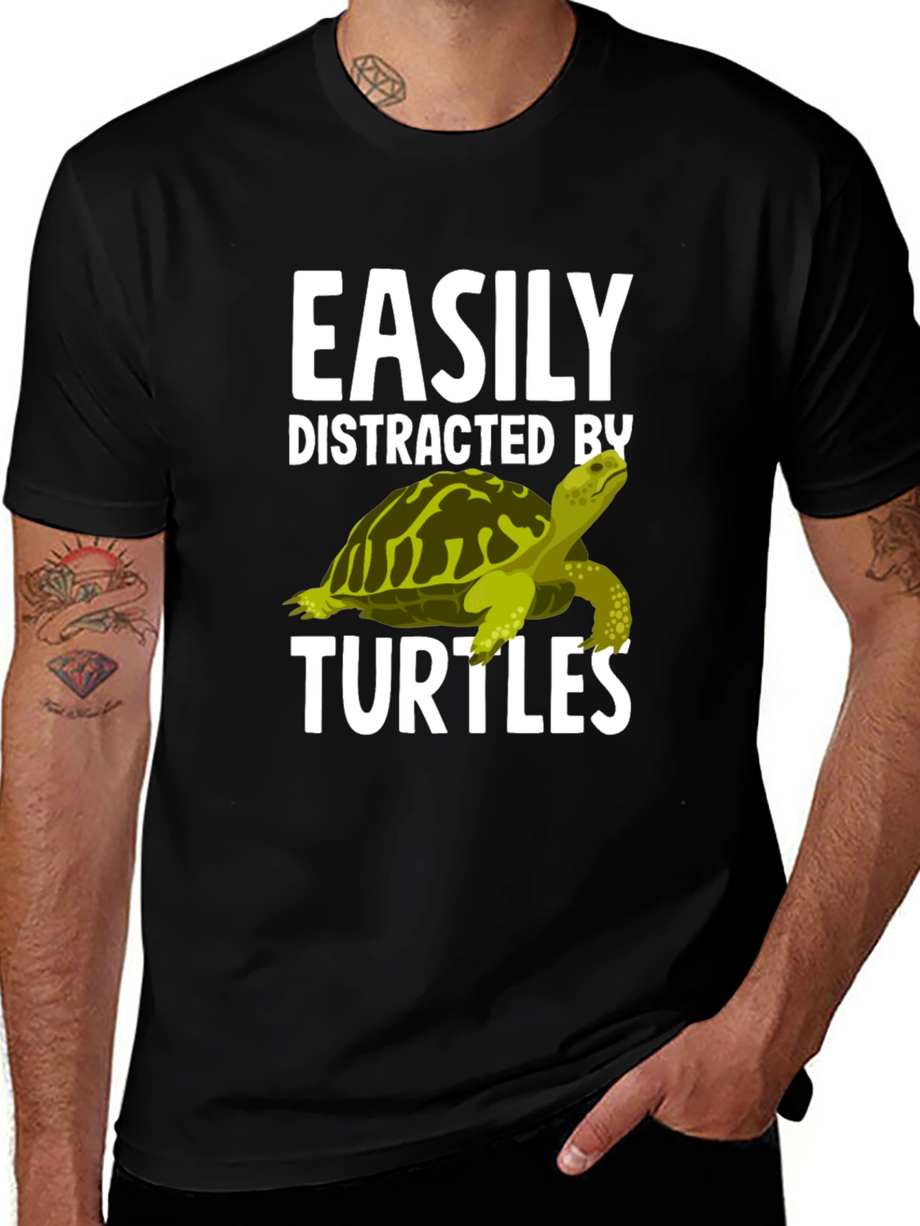 Easily Distracted By Turtles Graphic T-Shirt
