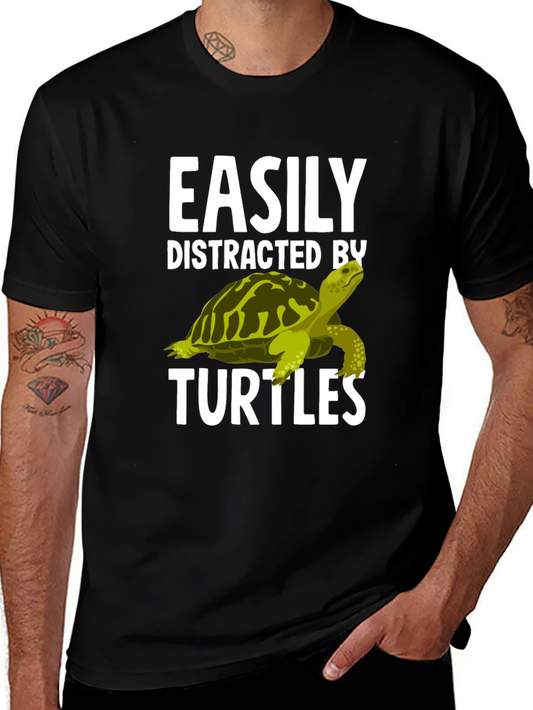Easily Distracted By Turtles Graphic T-Shirt