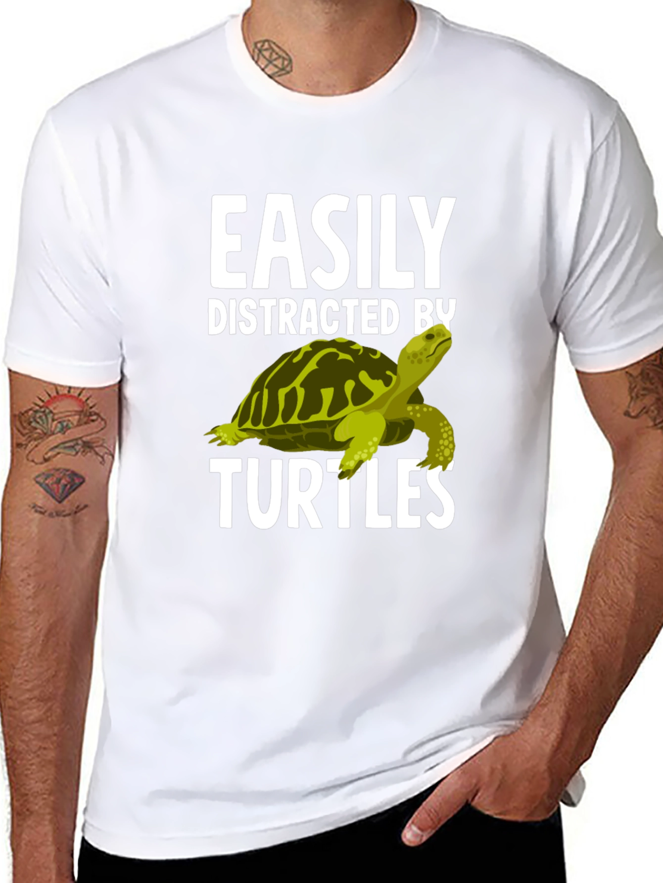Easily Distracted By Turtles Graphic T-Shirt