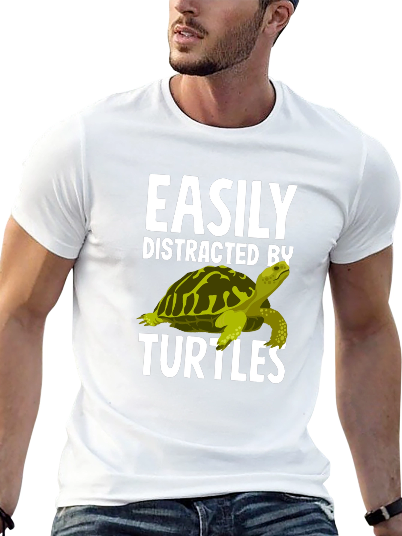 Easily Distracted By Turtles Graphic T-Shirt