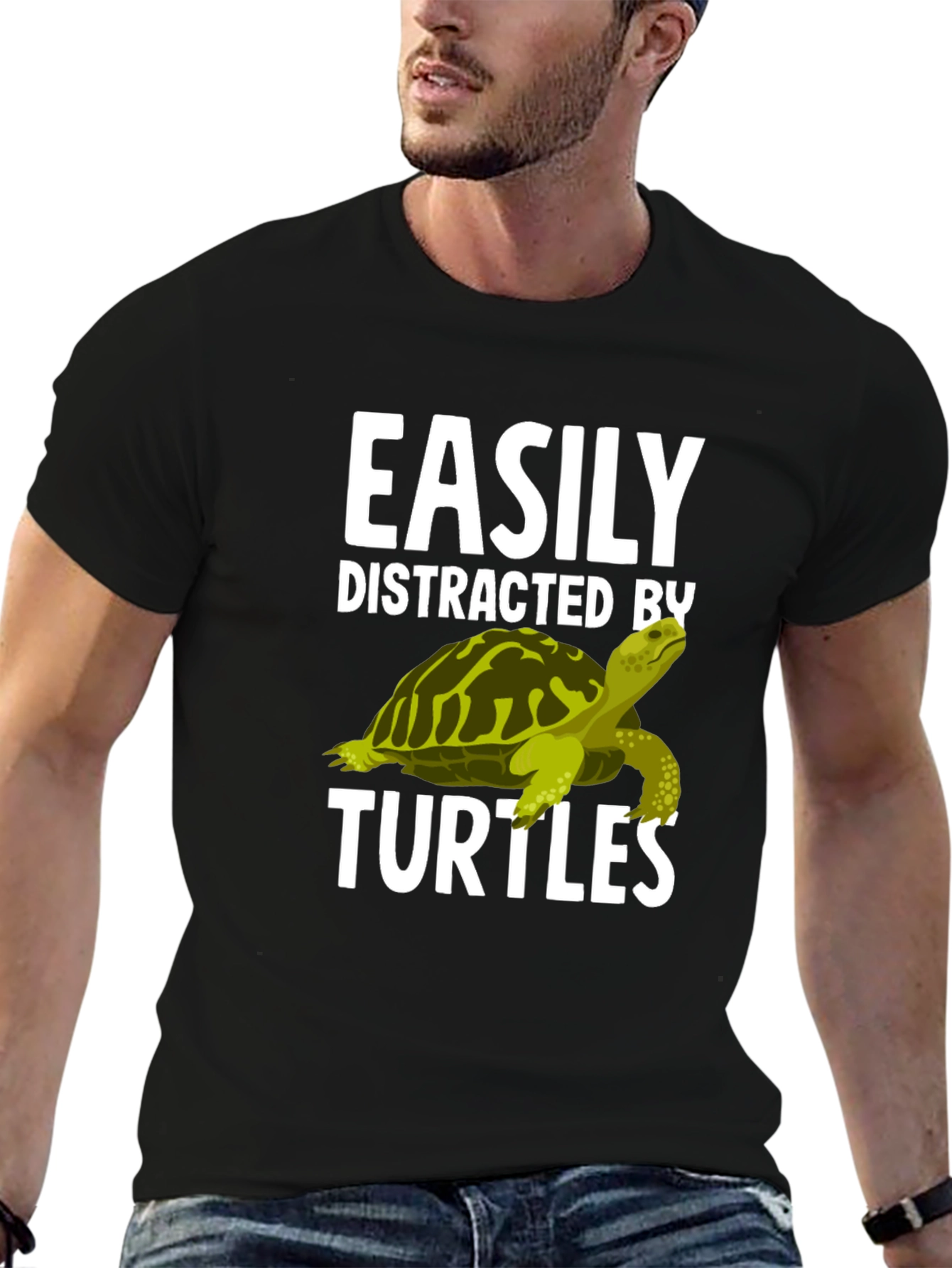 Easily Distracted By Turtles Graphic T-Shirt