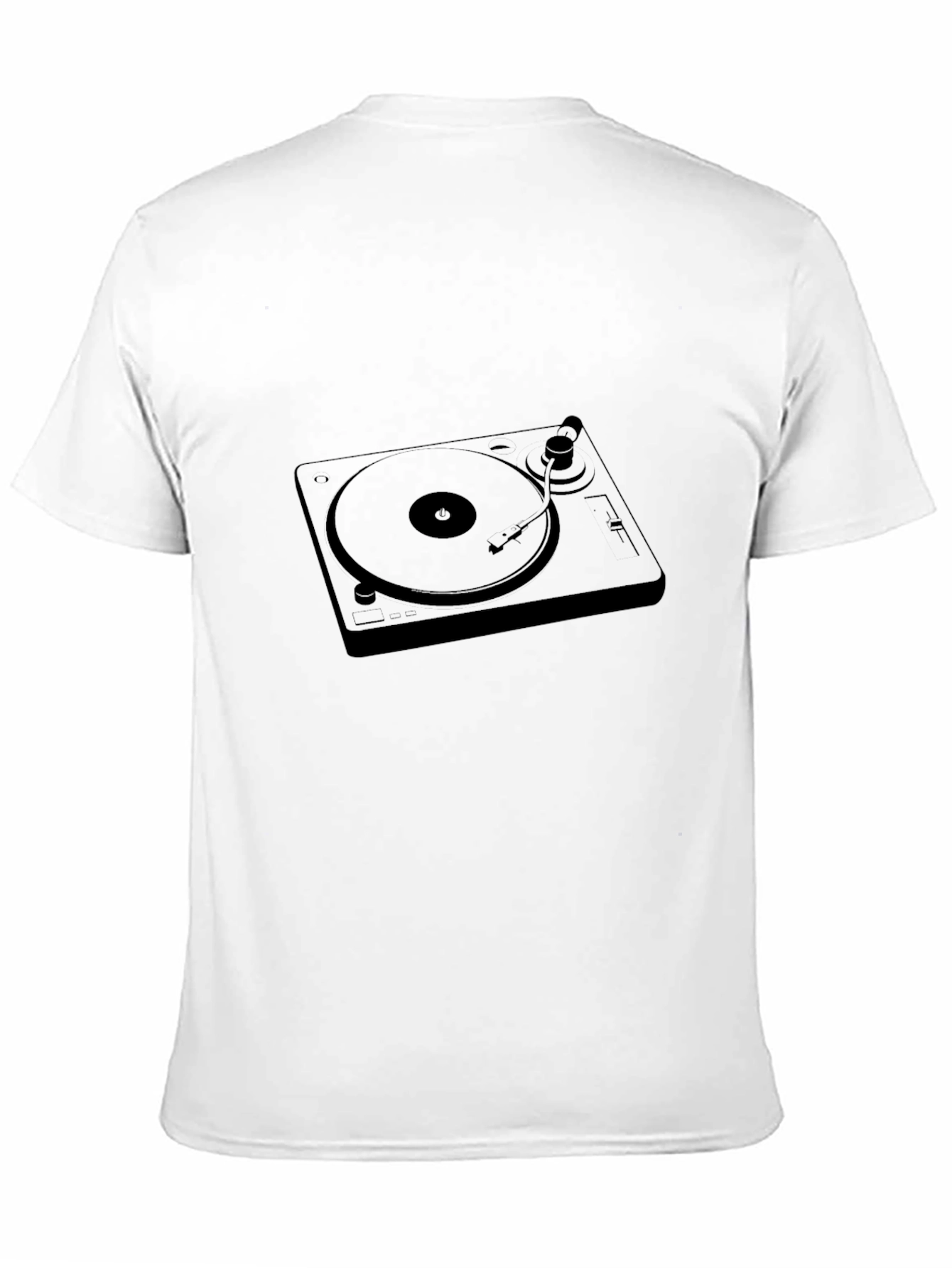 DJ Turntable Graphic Tee - Black Music Lover T-Shirt