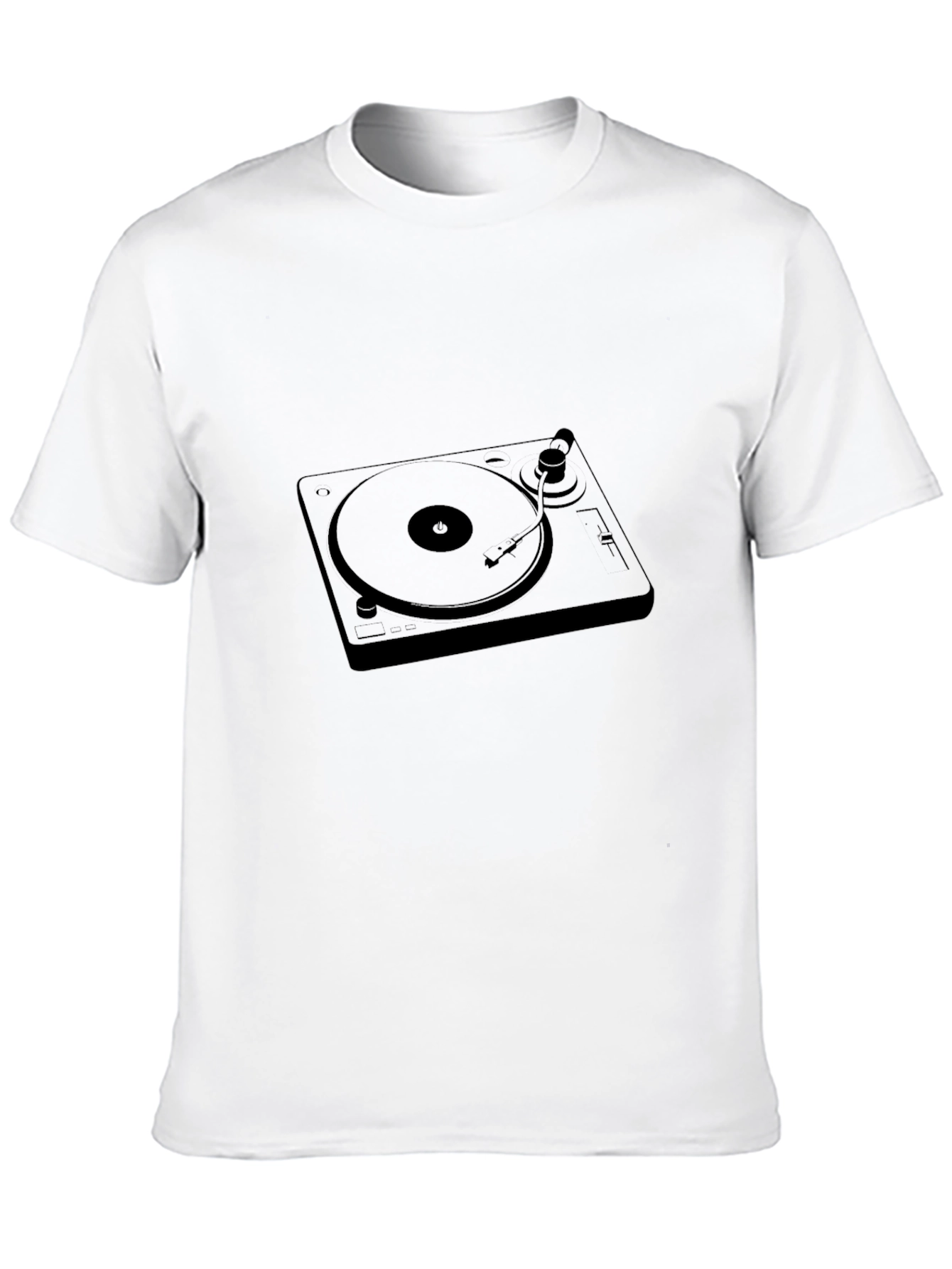 DJ Turntable Graphic Tee - Black Music Lover T-Shirt