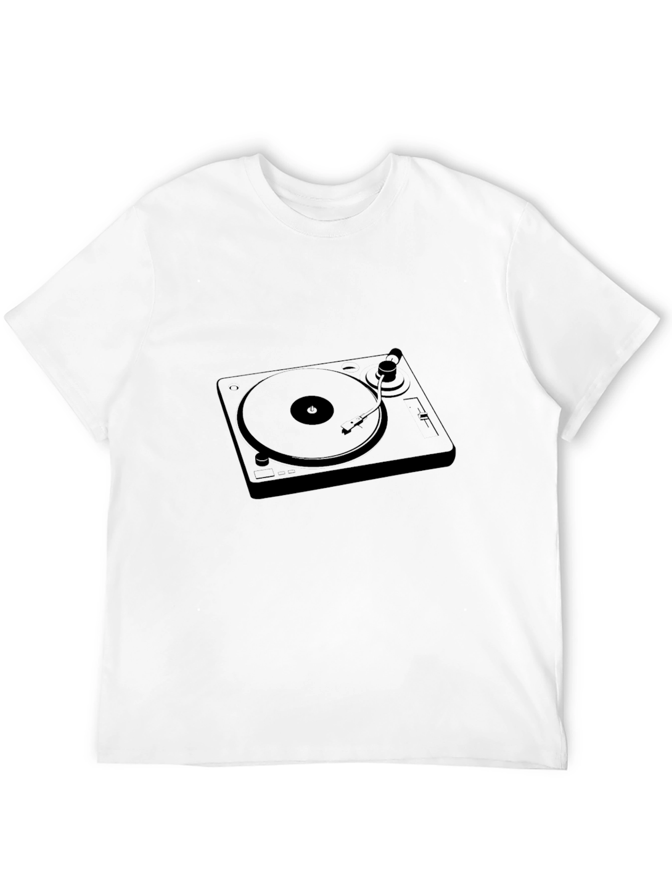 DJ Turntable Graphic Tee - Black Music Lover T-Shirt