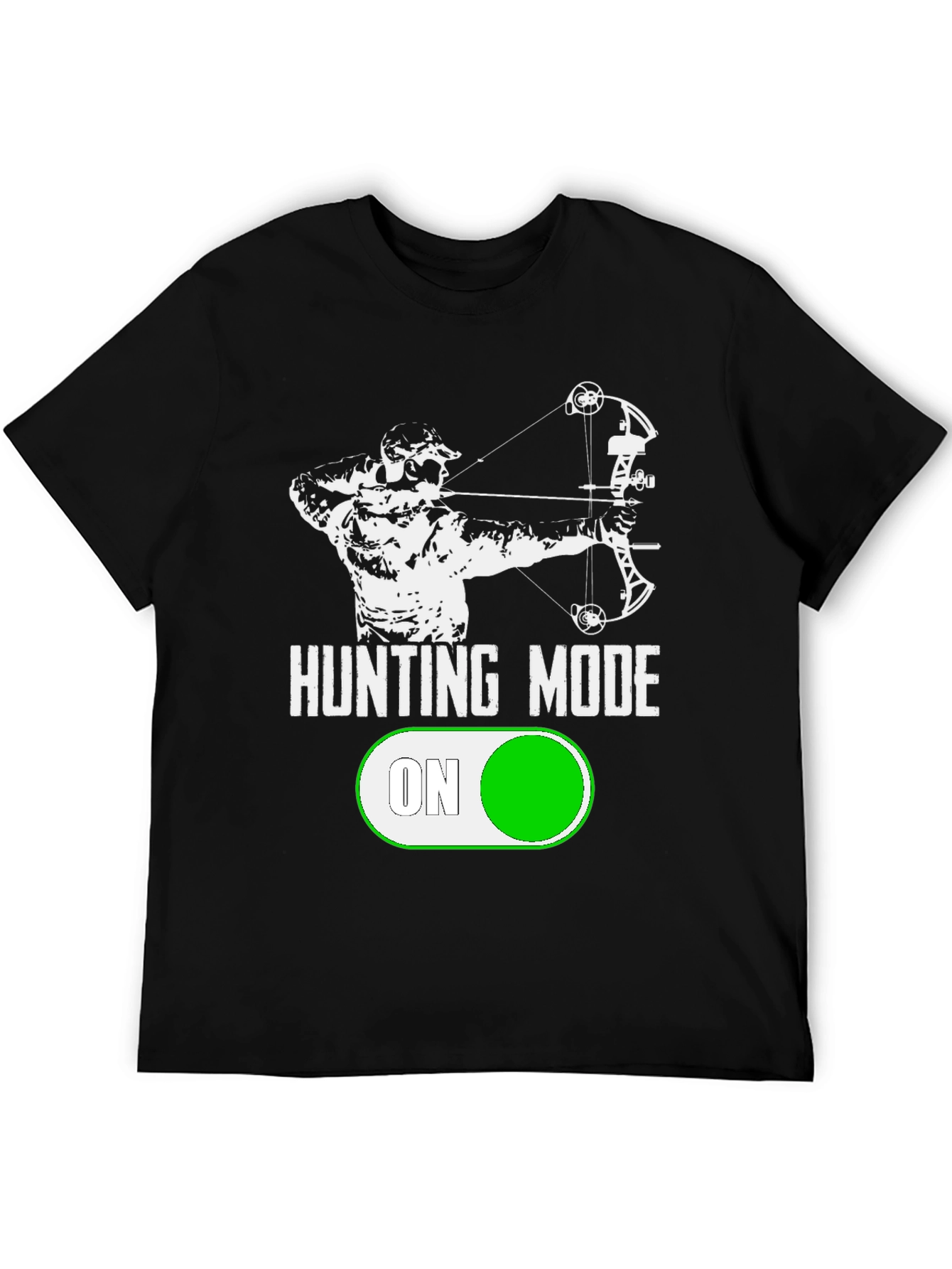 Hunting Mode On T-Shirt Archery Design