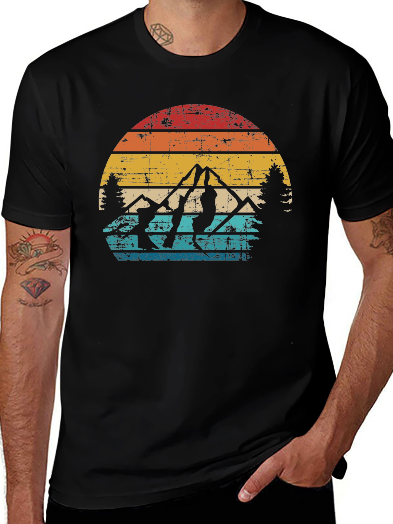 Retro Mountain Climber T-Shirt