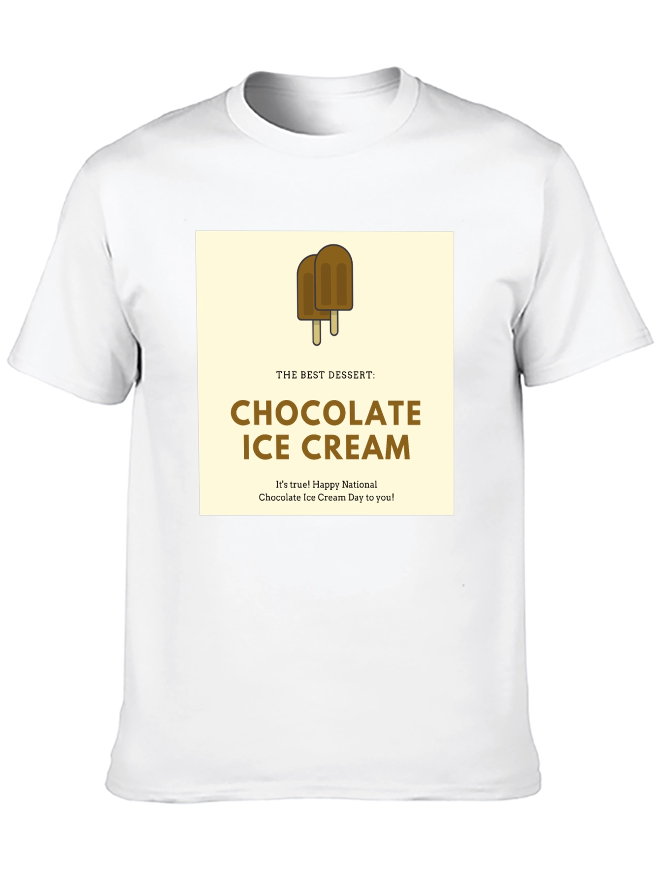 Chocolate Ice Cream Dessert T-Shirt