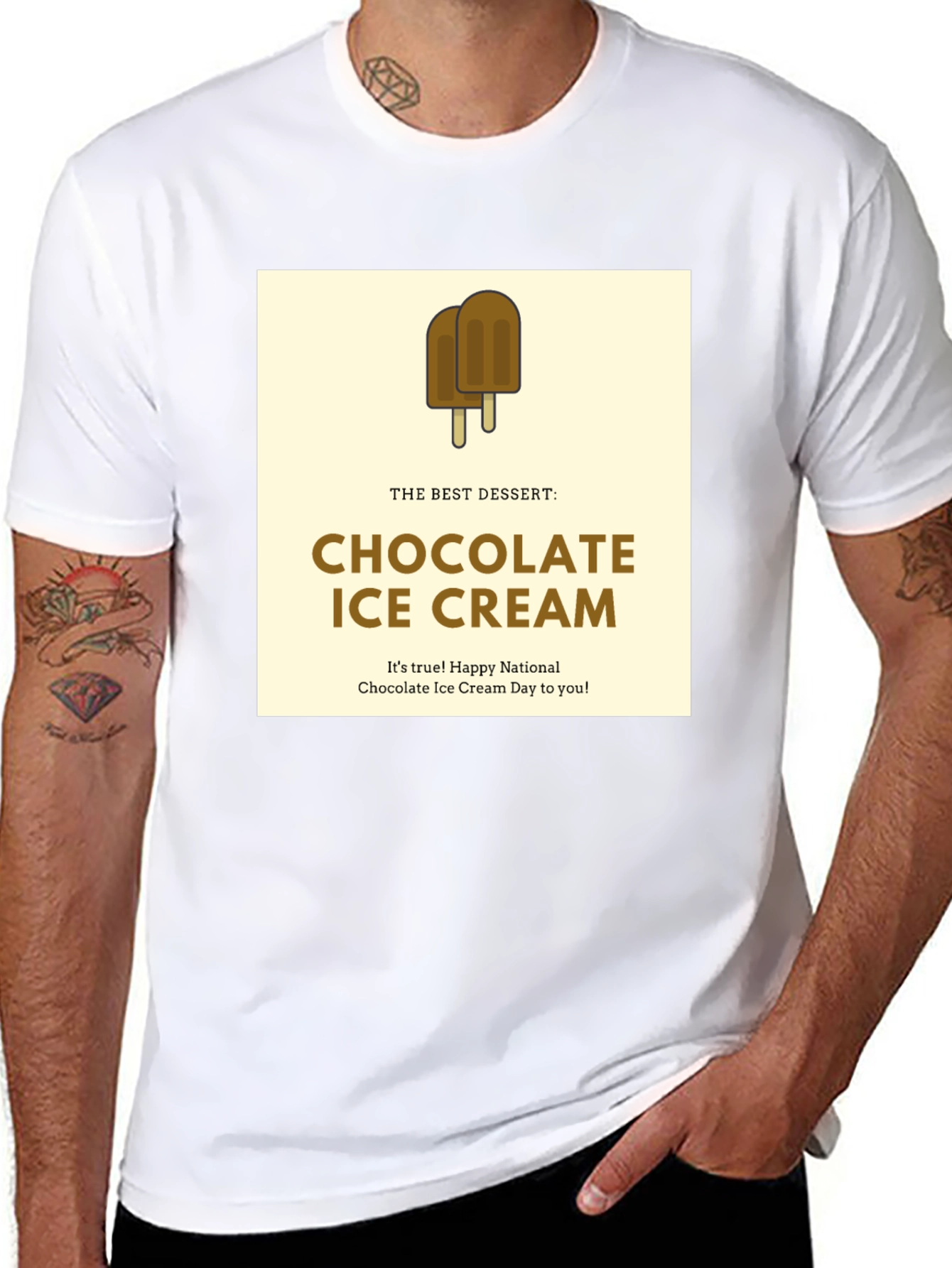 Chocolate Ice Cream Dessert T-Shirt