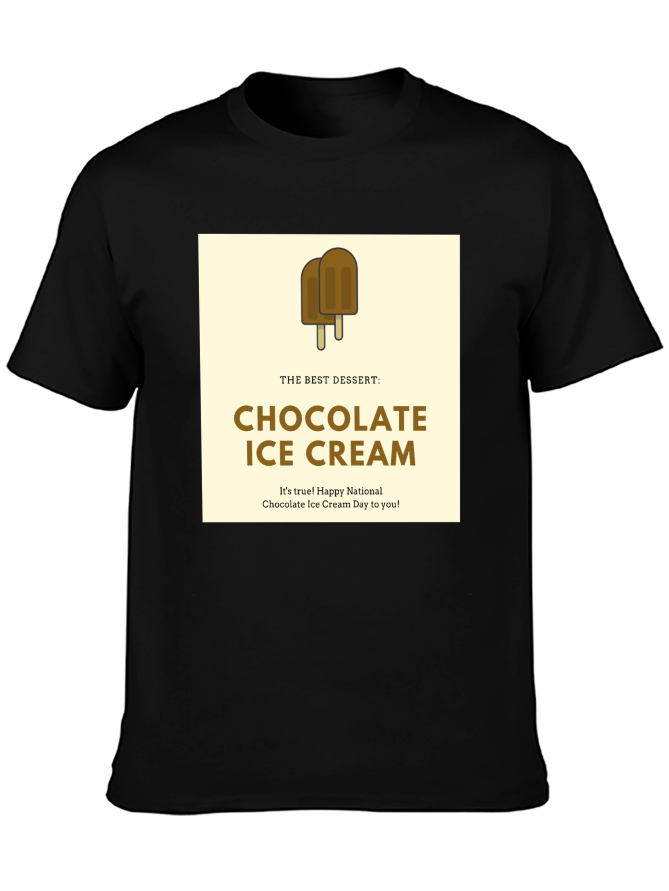 Chocolate Ice Cream Dessert T-Shirt