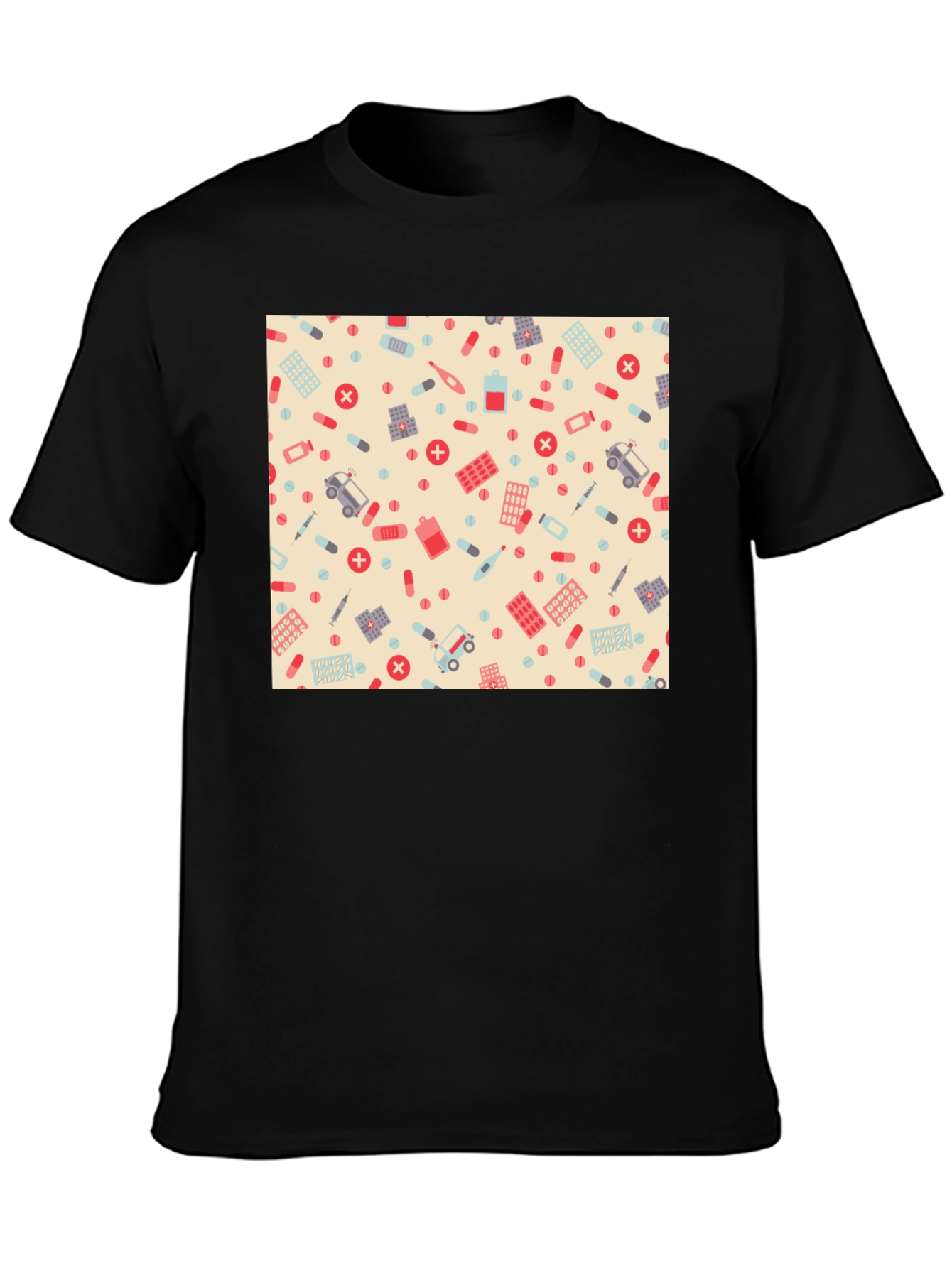 Novelty Healthcare Patterned T-Shirt