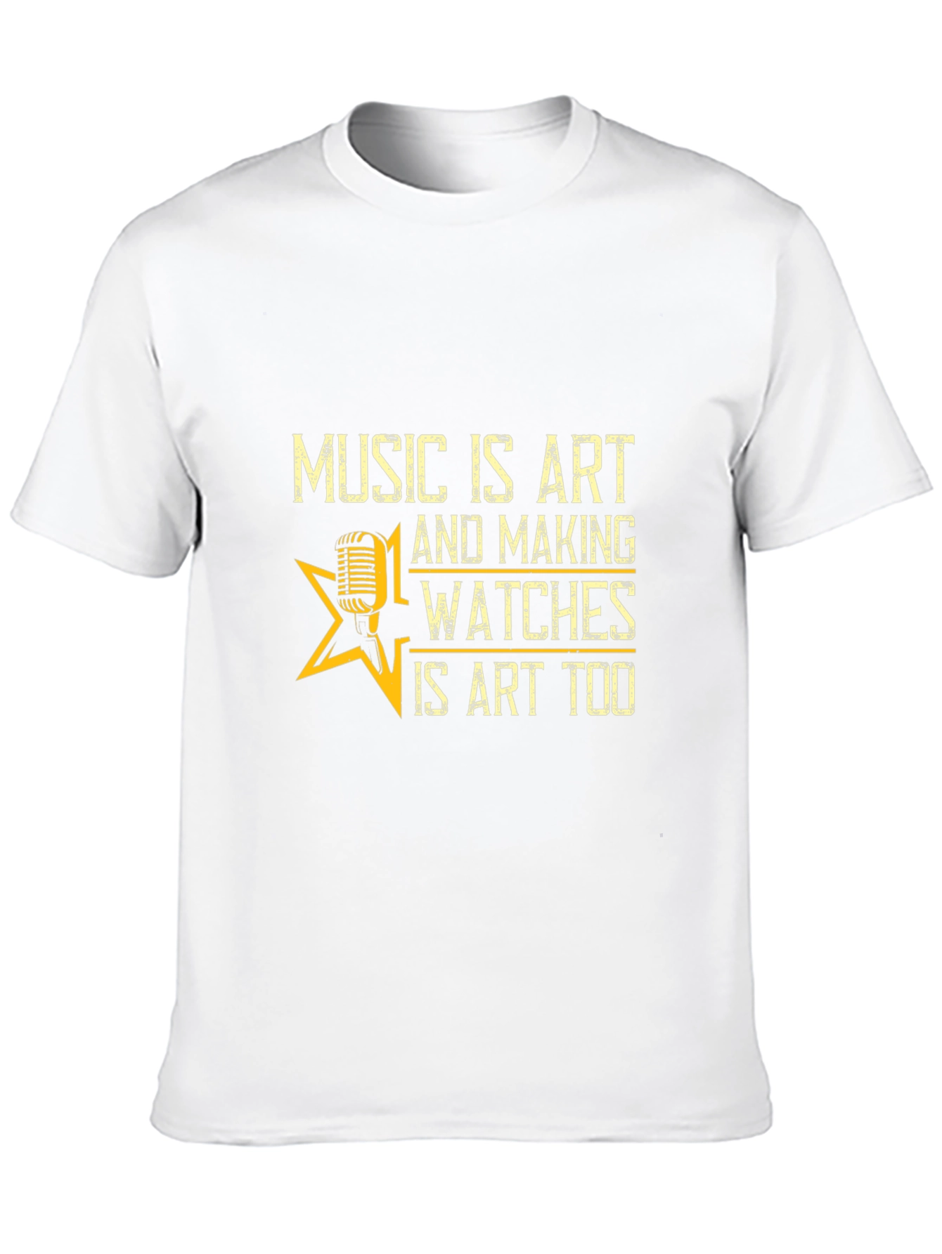 Music and Watches Art T-Shirt
