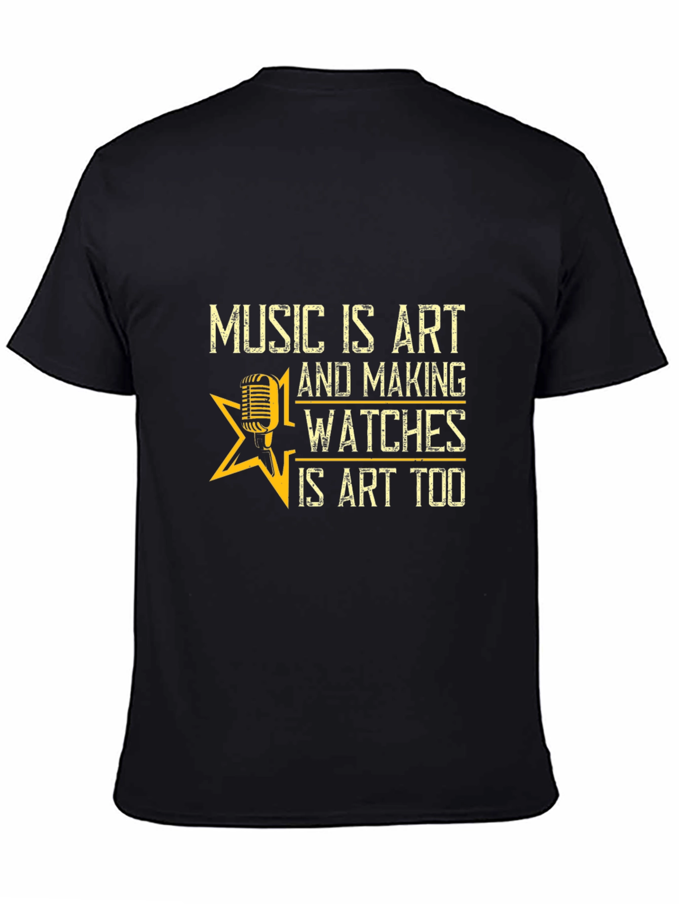 Music and Watches Art T-Shirt