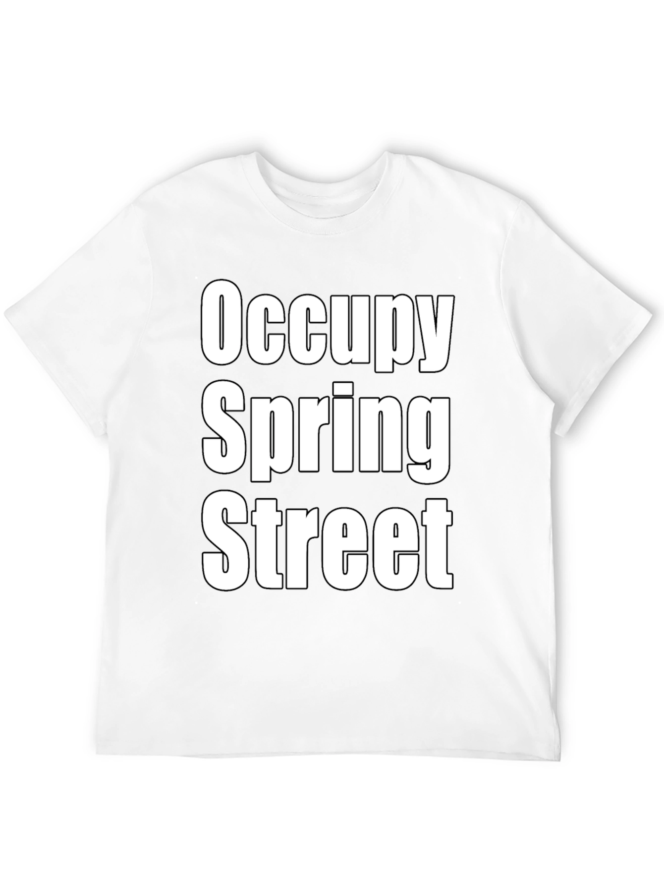 Occupy Spring Street Black Graphic T-Shirt