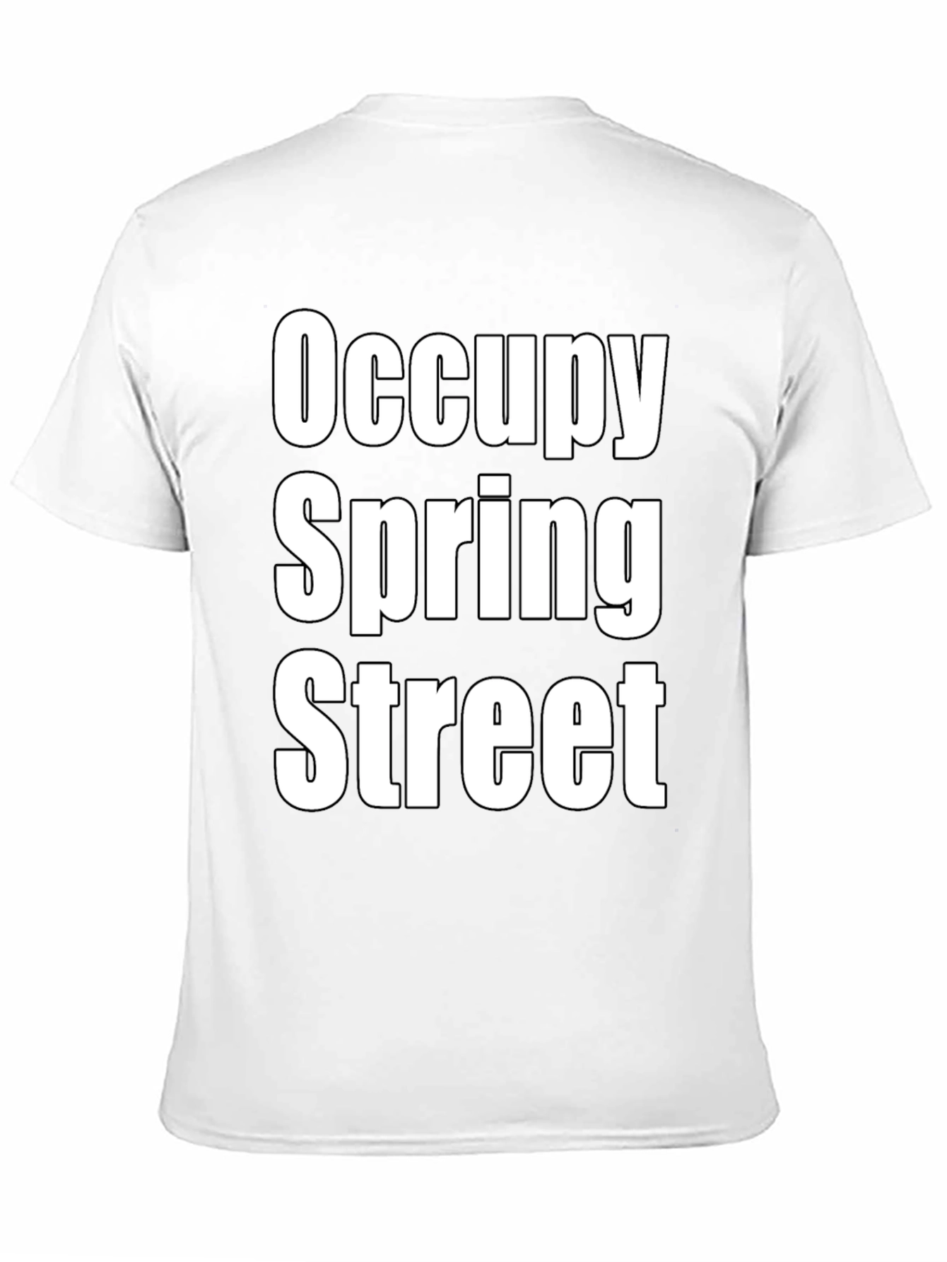Occupy Spring Street Black Graphic T-Shirt