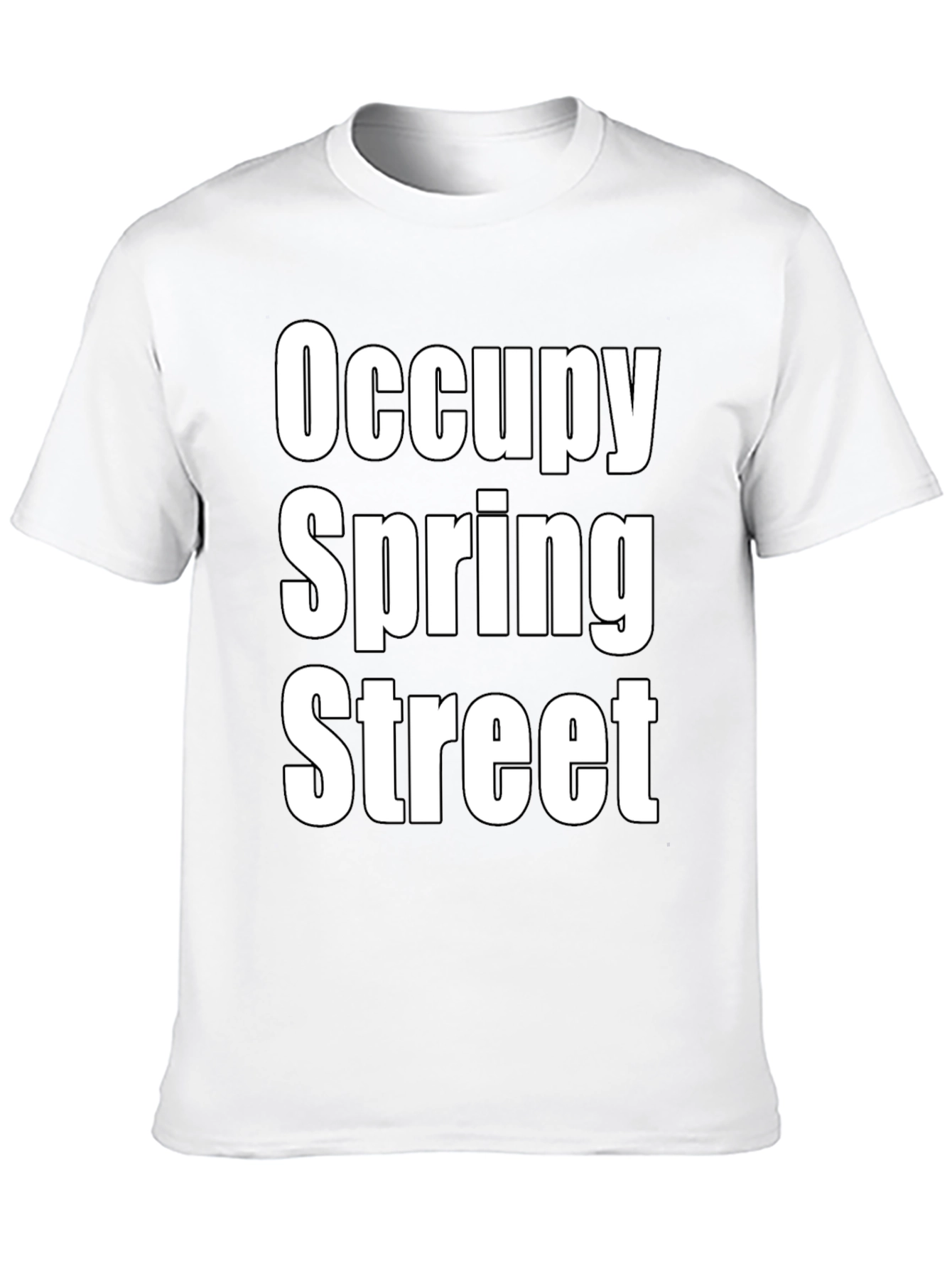 Occupy Spring Street Black Graphic T-Shirt