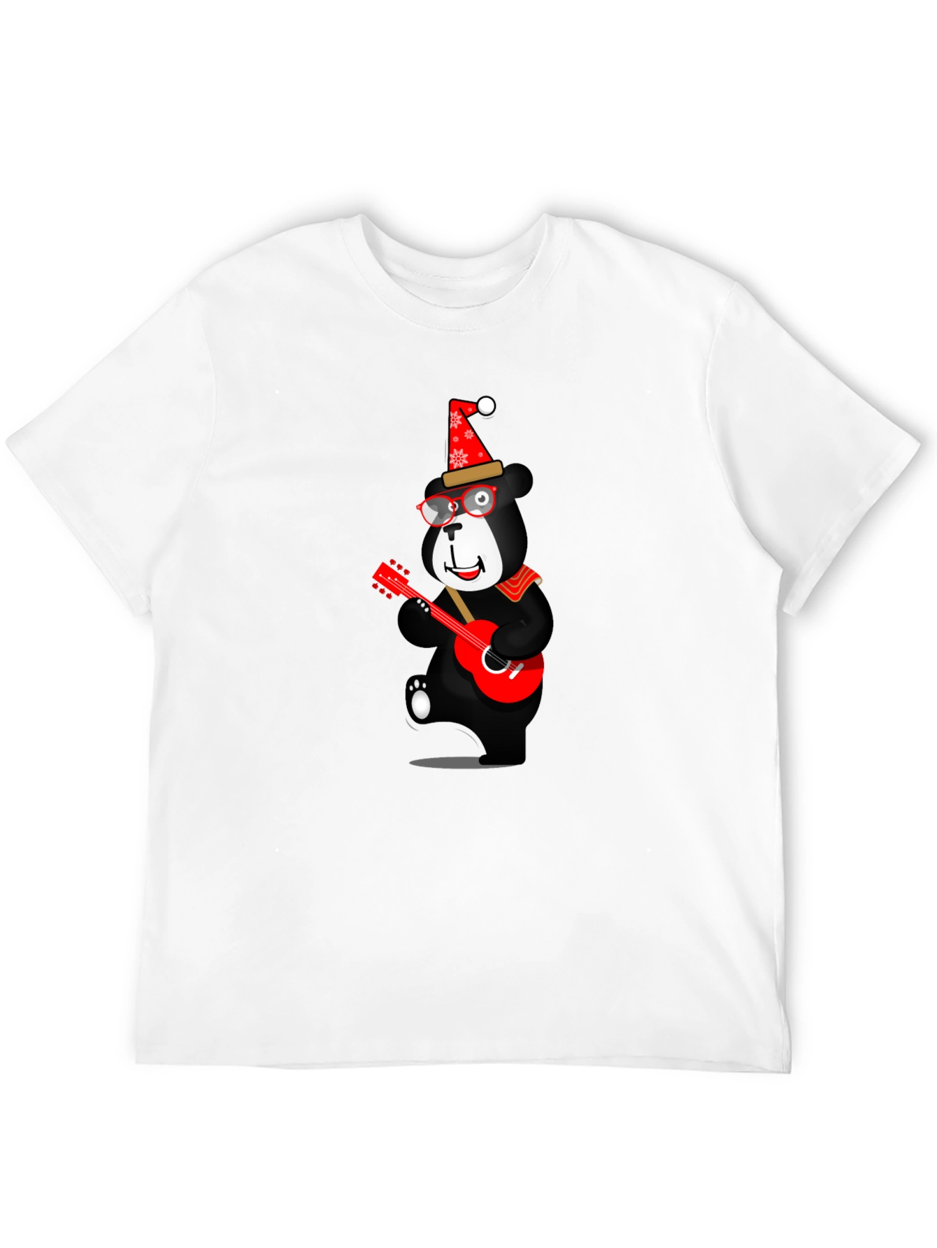 Festive Bear Guitar T-Shirt
