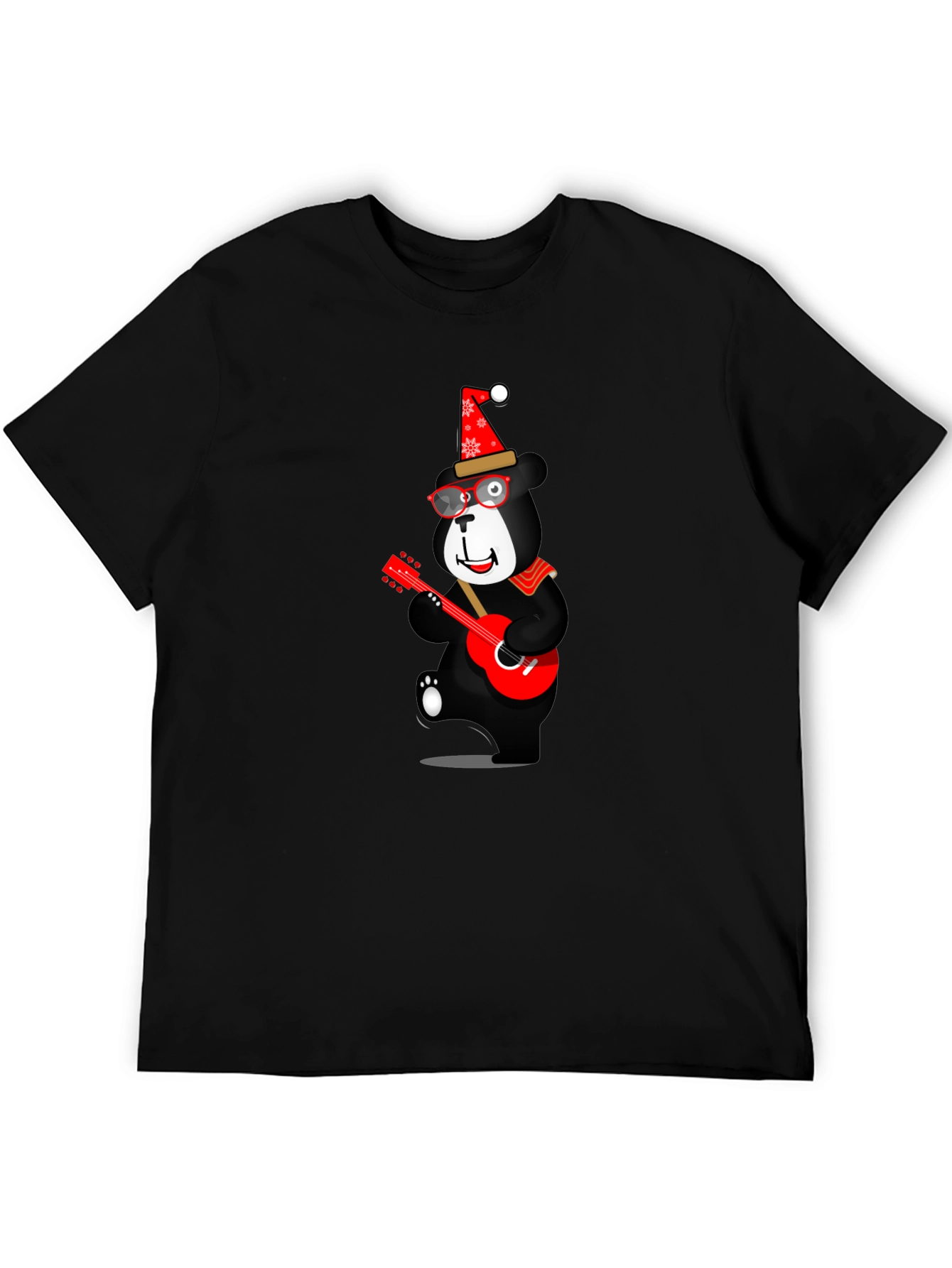 Festive Bear Guitar T-Shirt