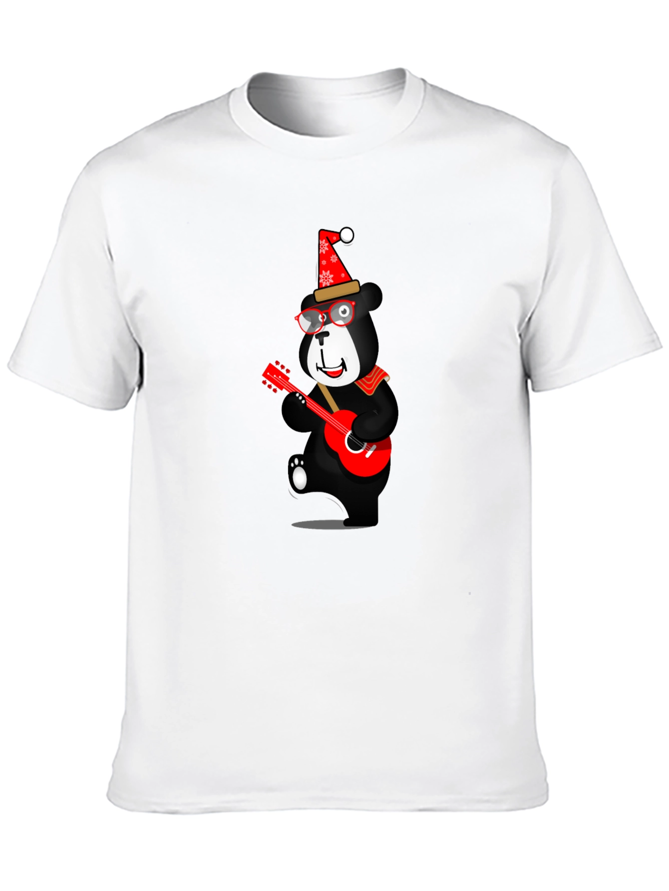 Festive Bear Guitar T-Shirt
