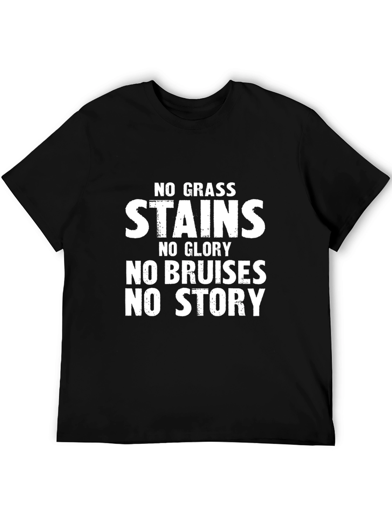 No Grass Stains T-Shirt - Black Graphic Tee