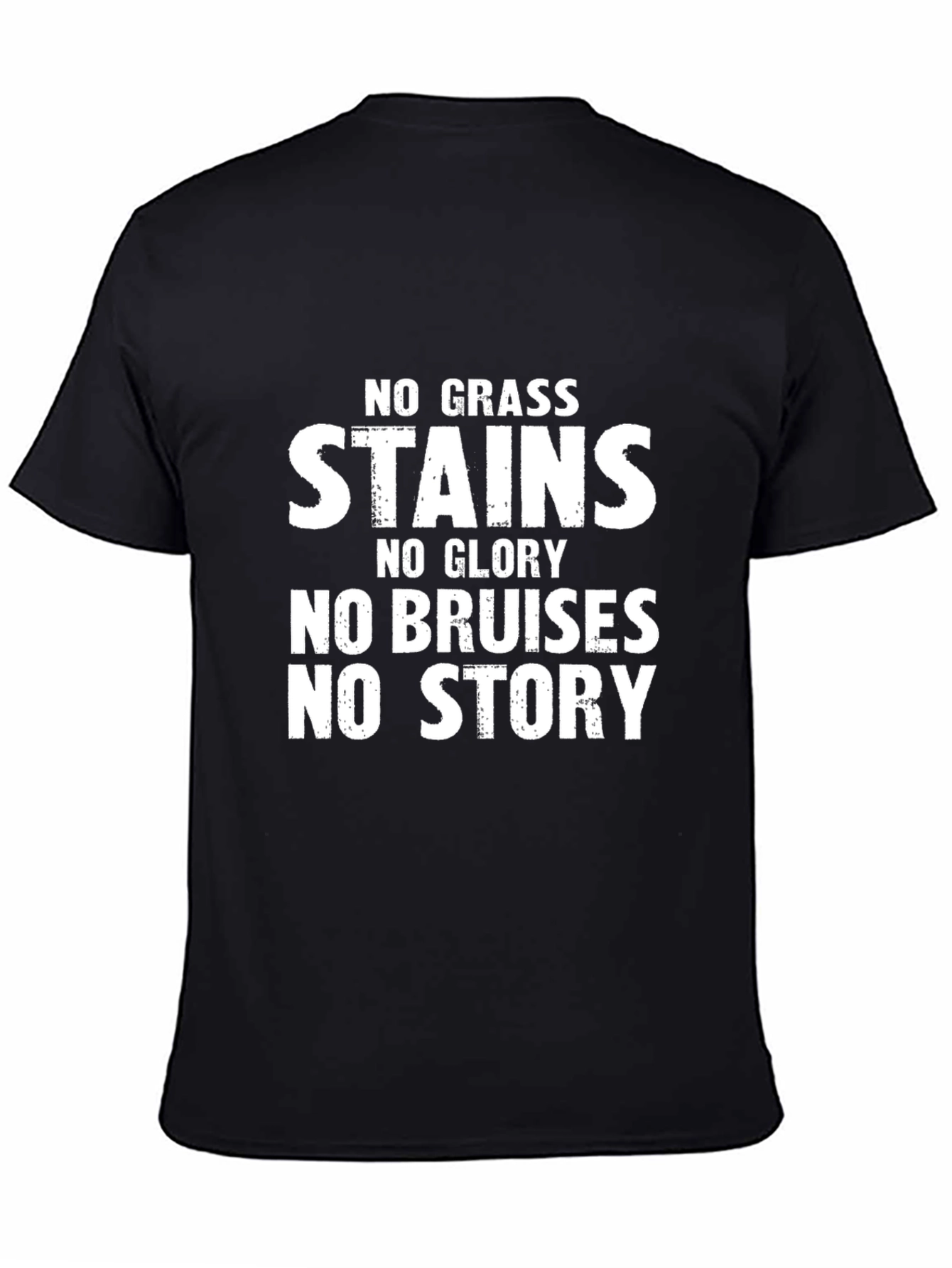 No Grass Stains T-Shirt - Black Graphic Tee