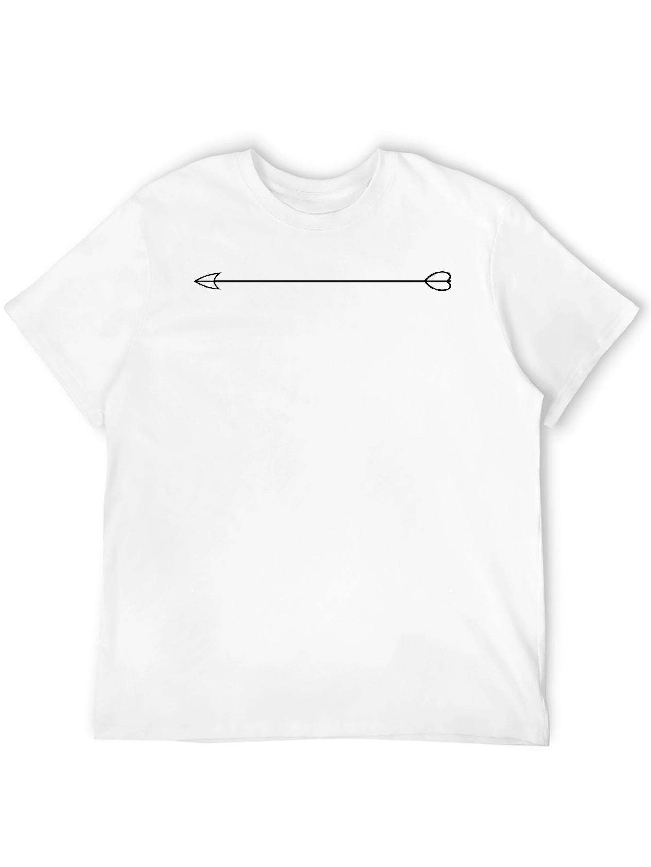 Mens Black T-Shirt with Arrow Graphic