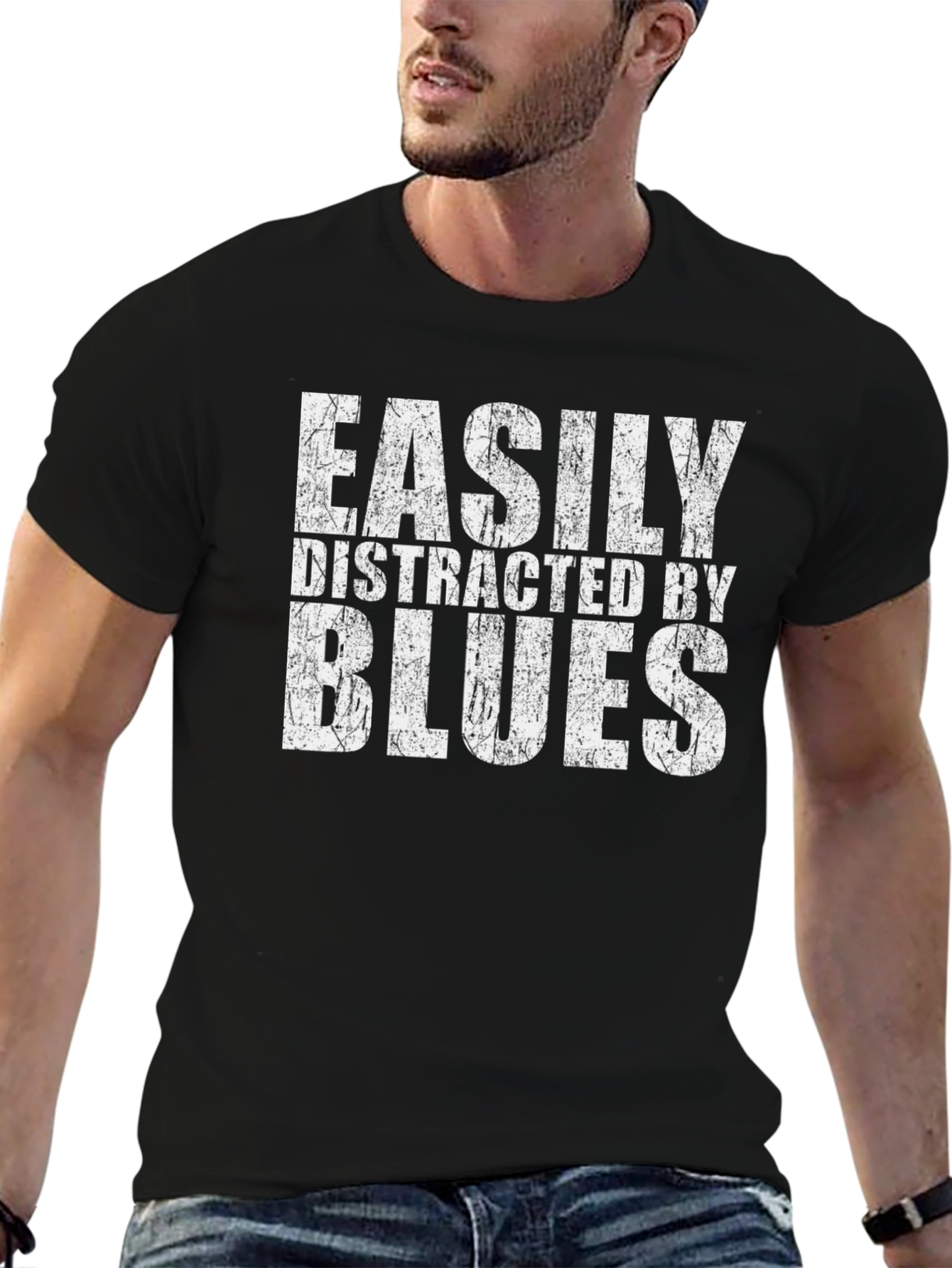 Easily Distracted By Blues Graphic Tee