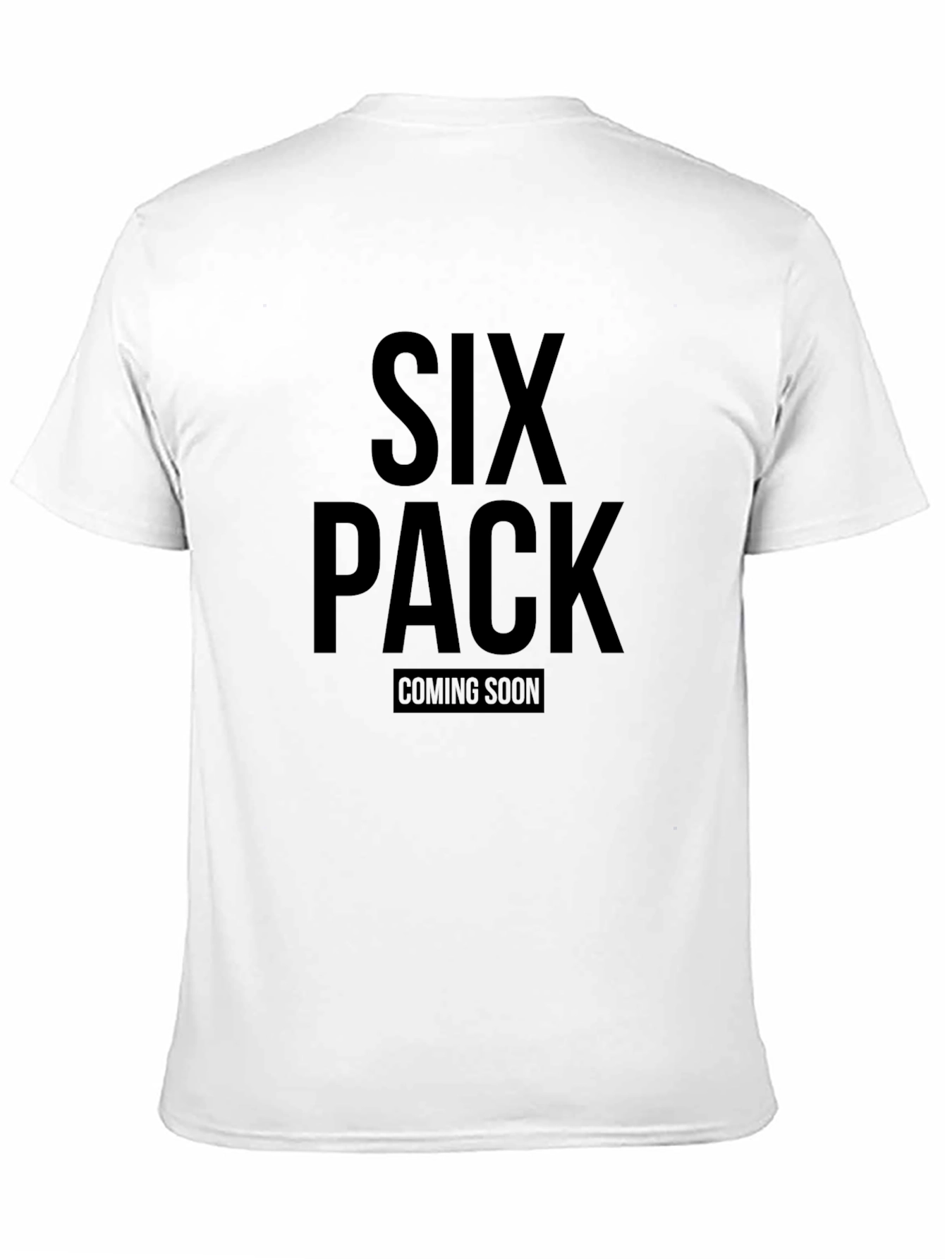 Six Pack Coming Soon Black T-Shirt
