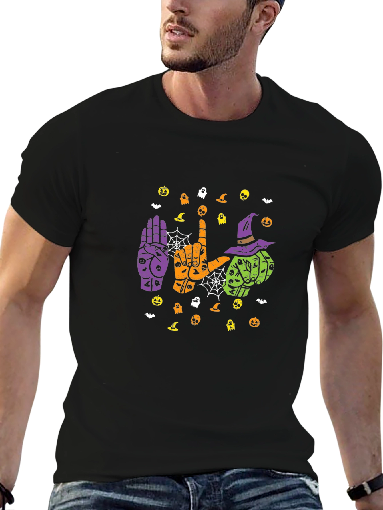 Halloween ASL T-Shirt - I Love You Sign