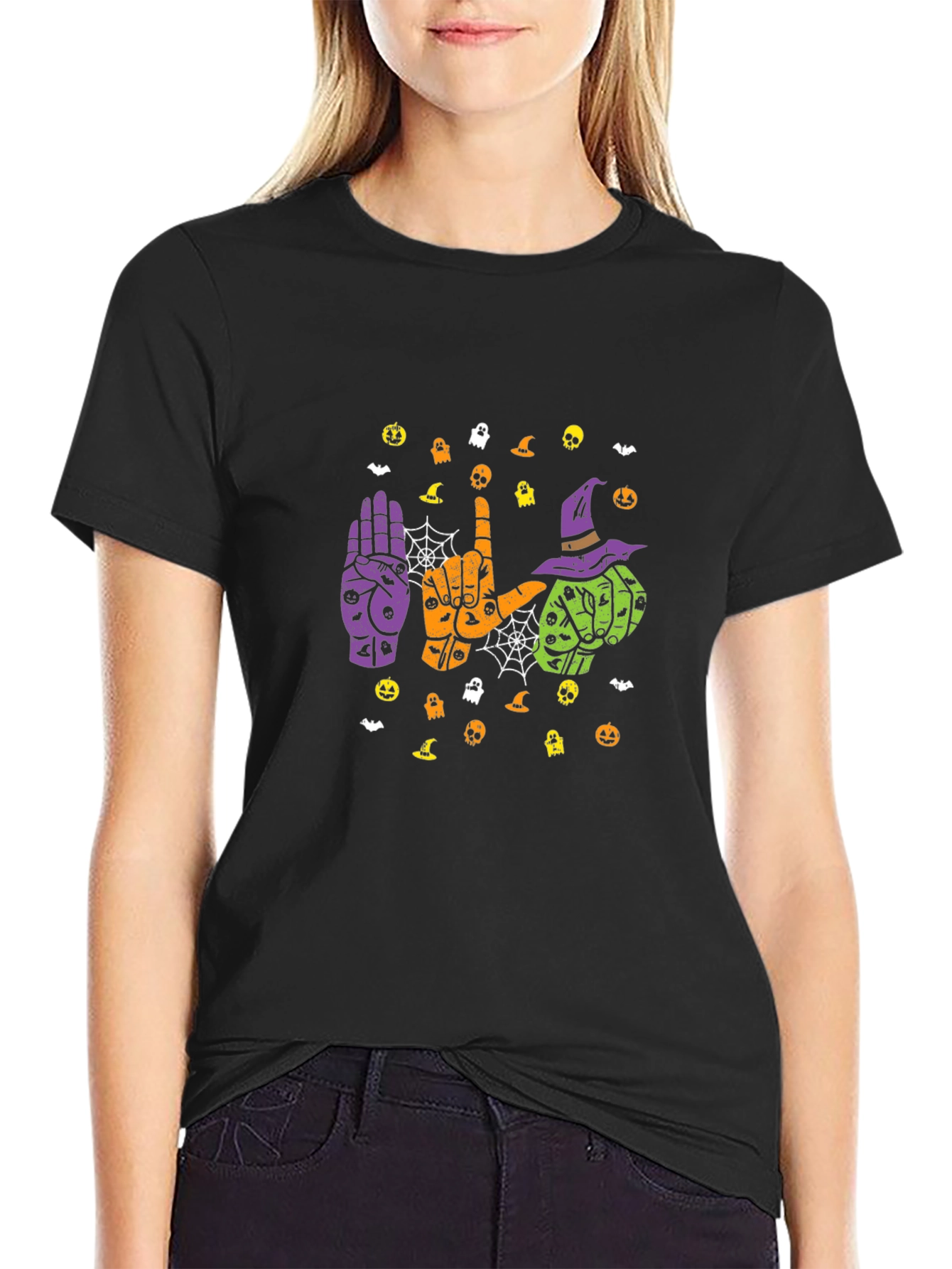 Halloween ASL T-Shirt - I Love You Sign
