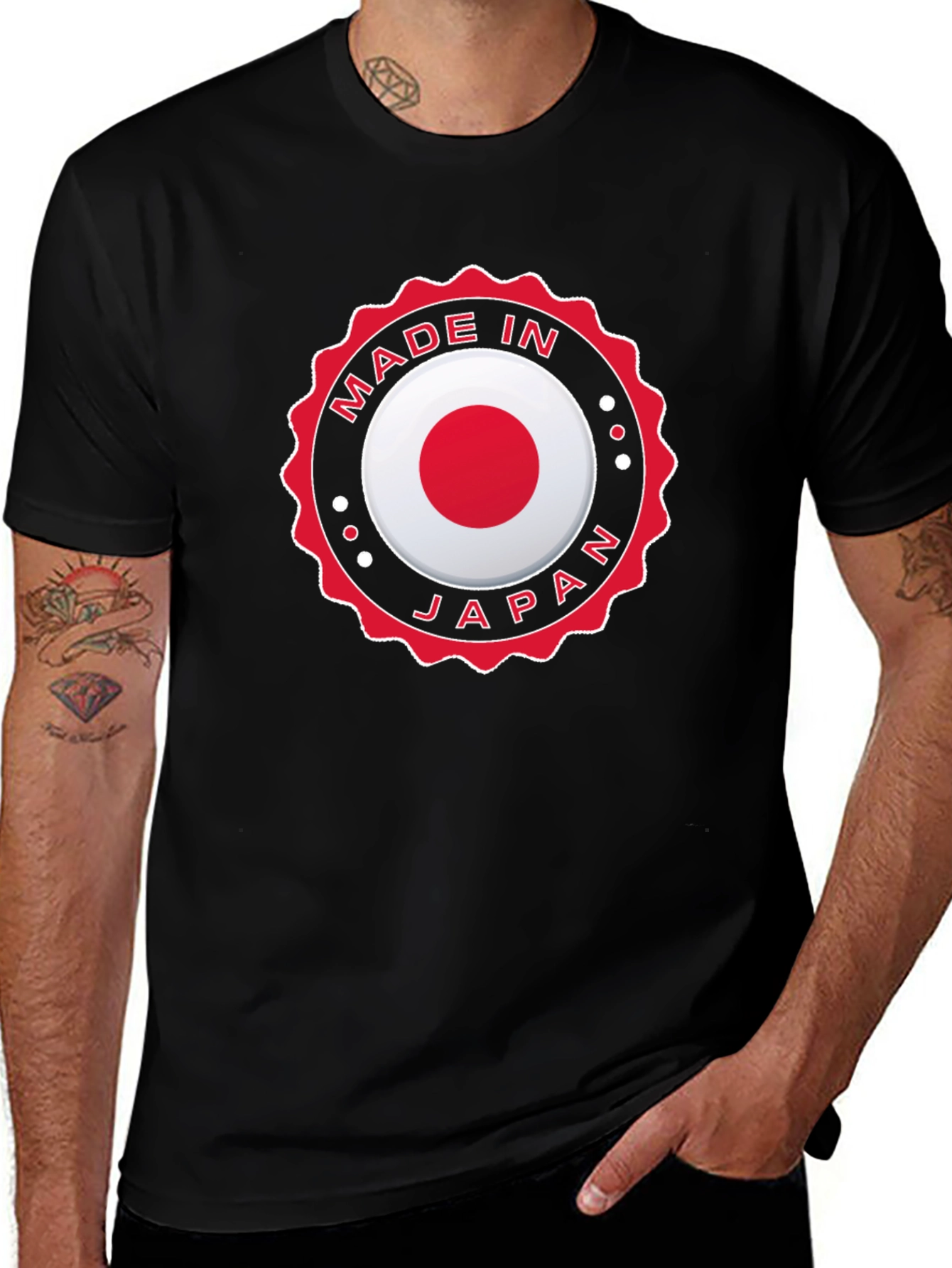 Made in Japan T-Shirt - Japanese Flag Design