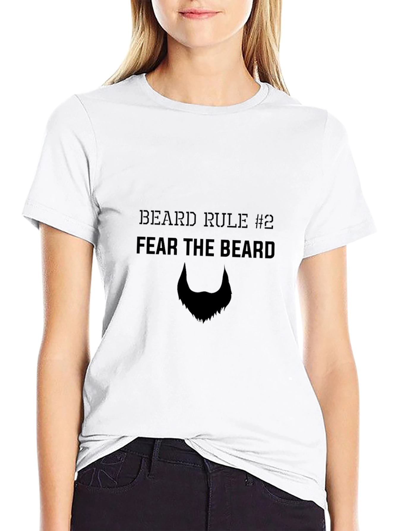 Fear the Beard Black Graphic Tee
