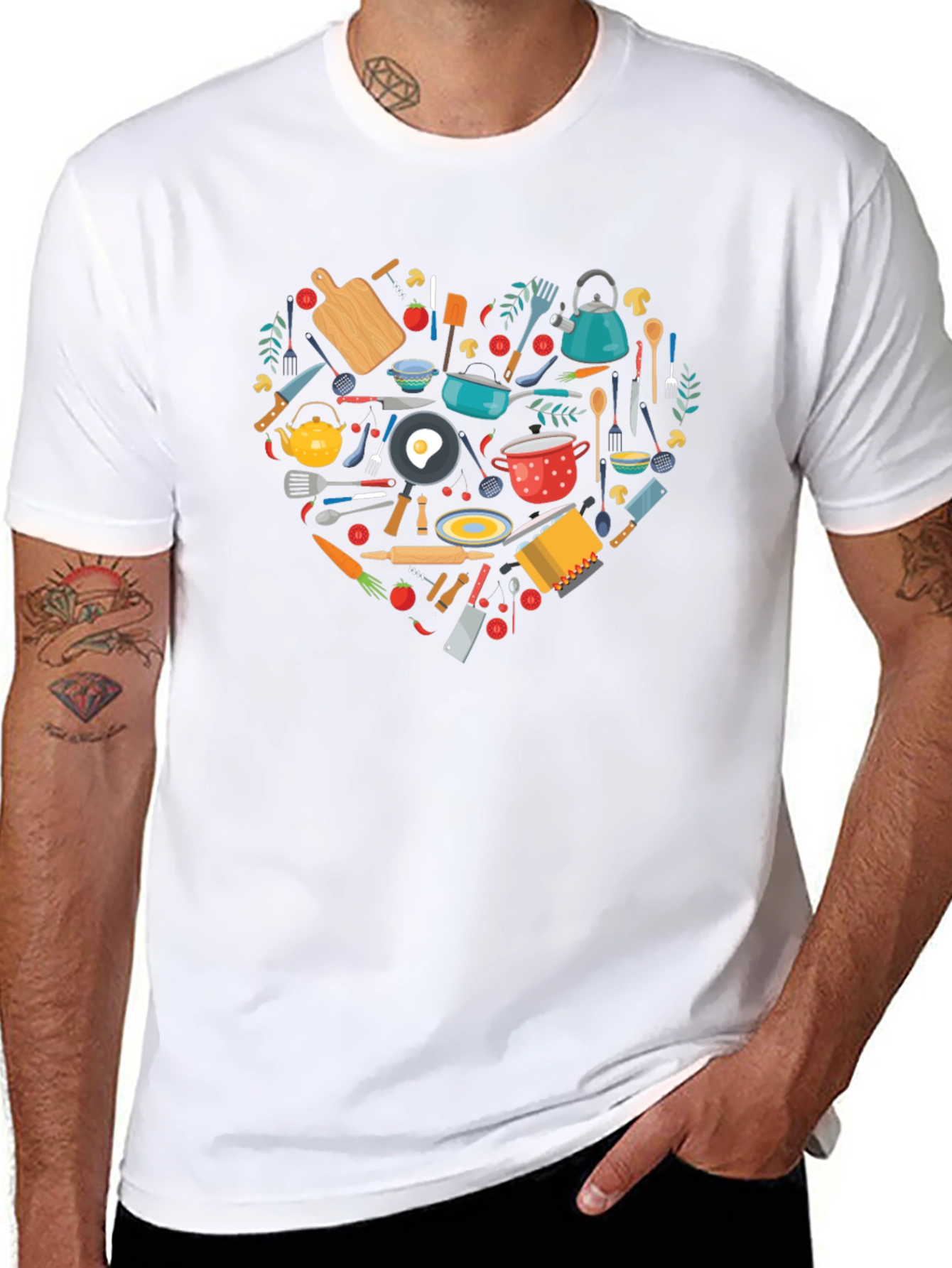 Chefs Heart T-Shirt - Culinary Love!