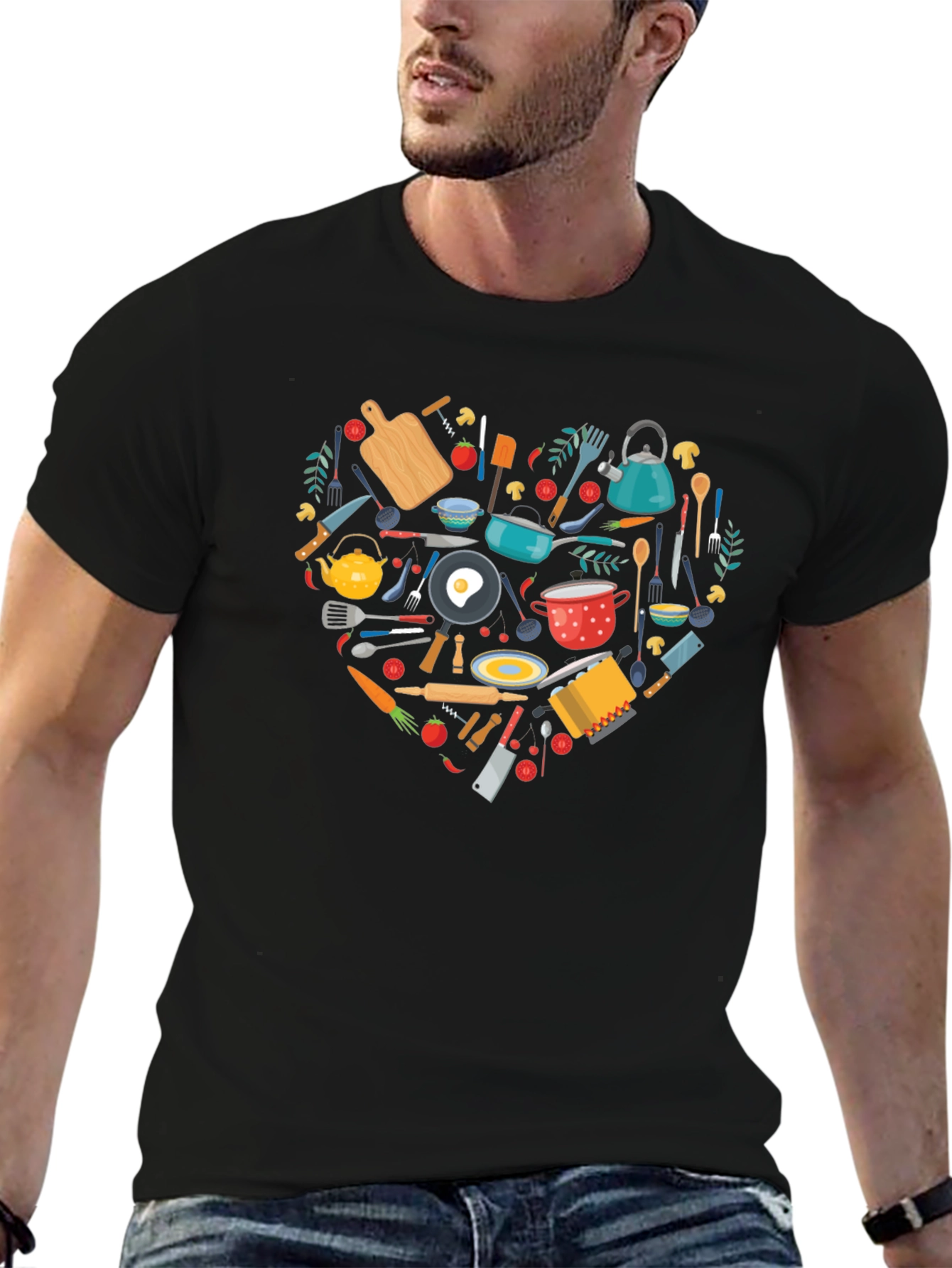 Chefs Heart T-Shirt - Culinary Love!