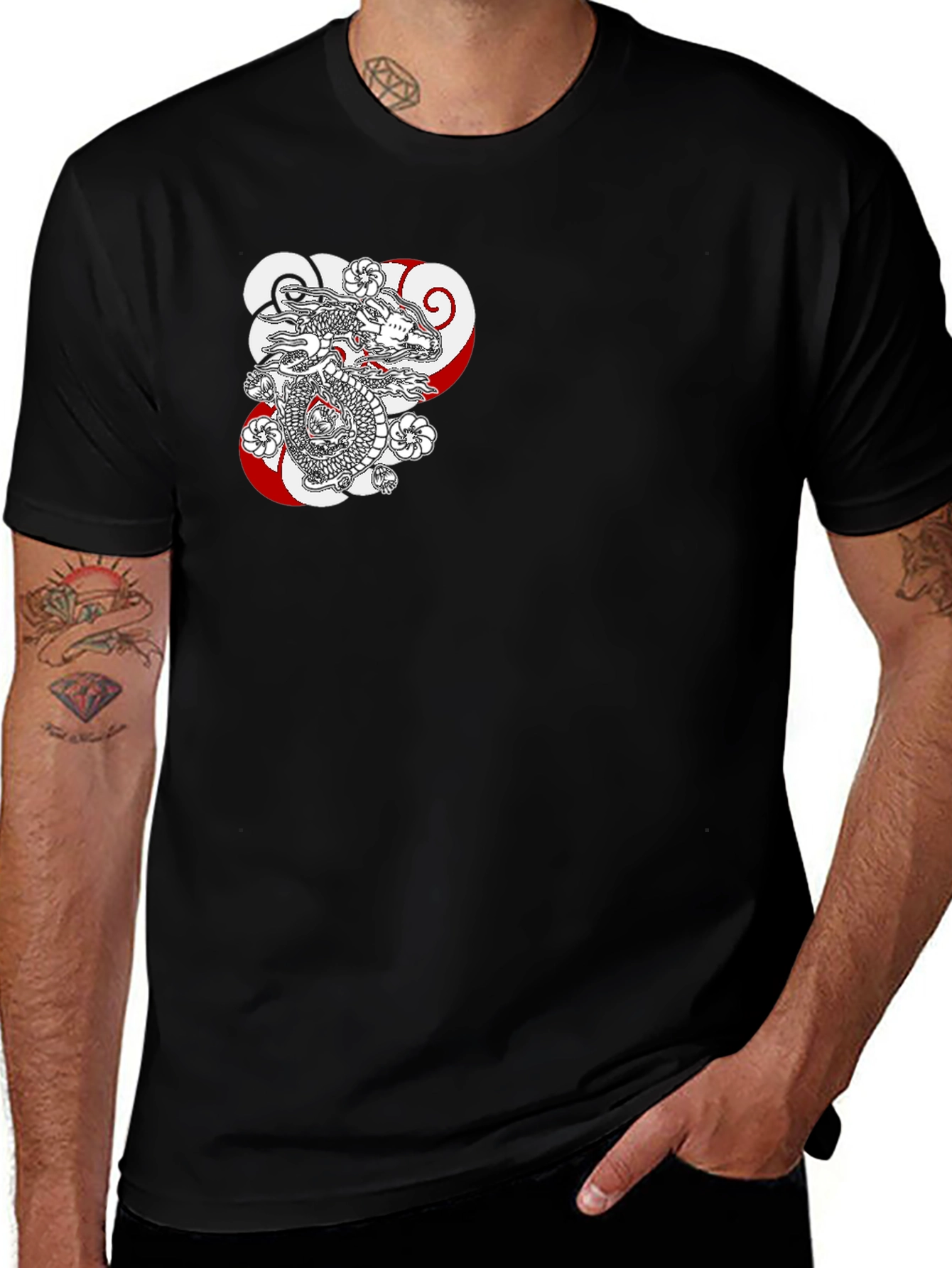 Dragon Graphic Black T-Shirt - Stylish Casual Wear