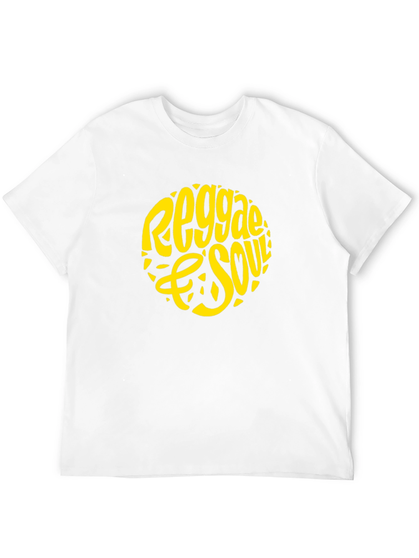 Reggae & Soul Graphic Tee - Black Cotton T-Shirt