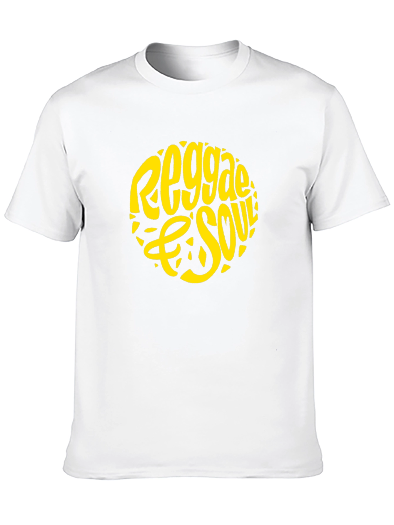 Reggae & Soul Graphic Tee - Black Cotton T-Shirt