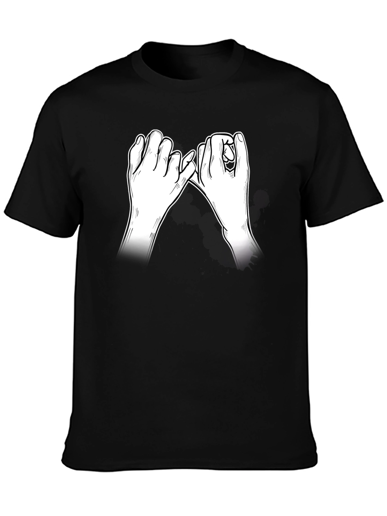 Promise Hands Graphic Black T-Shirt