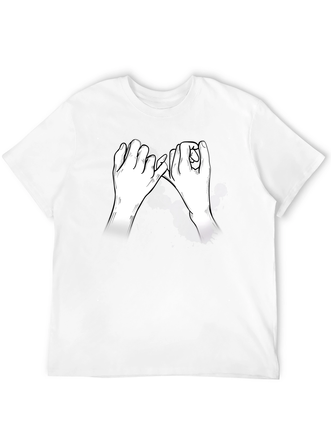 Promise Hands Graphic Black T-Shirt