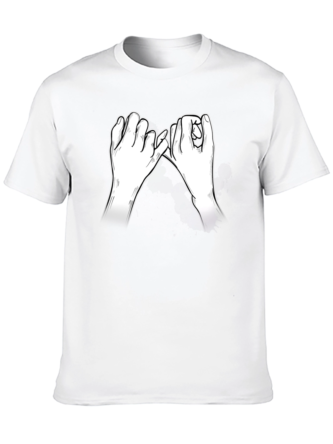 Promise Hands Graphic Black T-Shirt