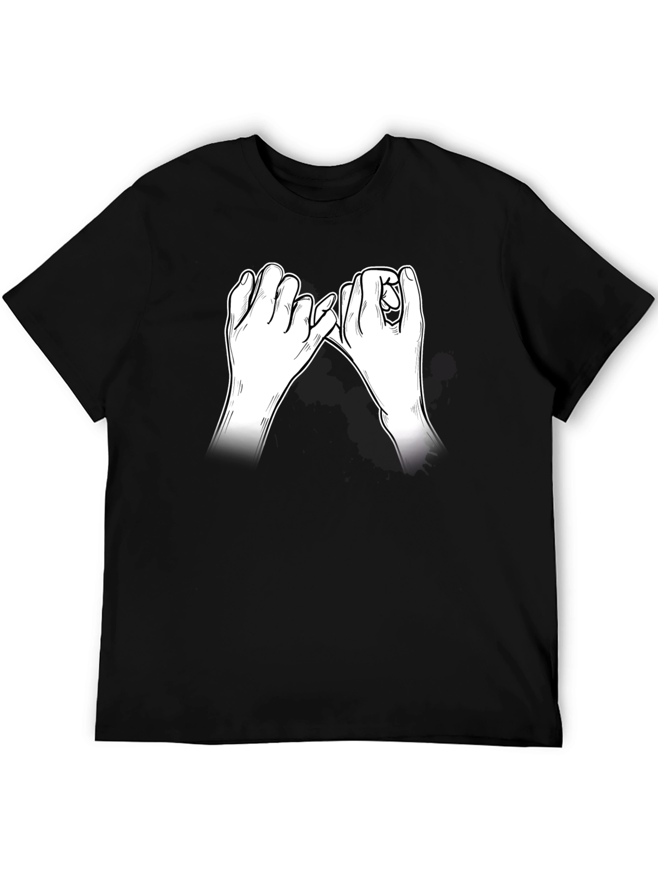 Promise Hands Graphic Black T-Shirt