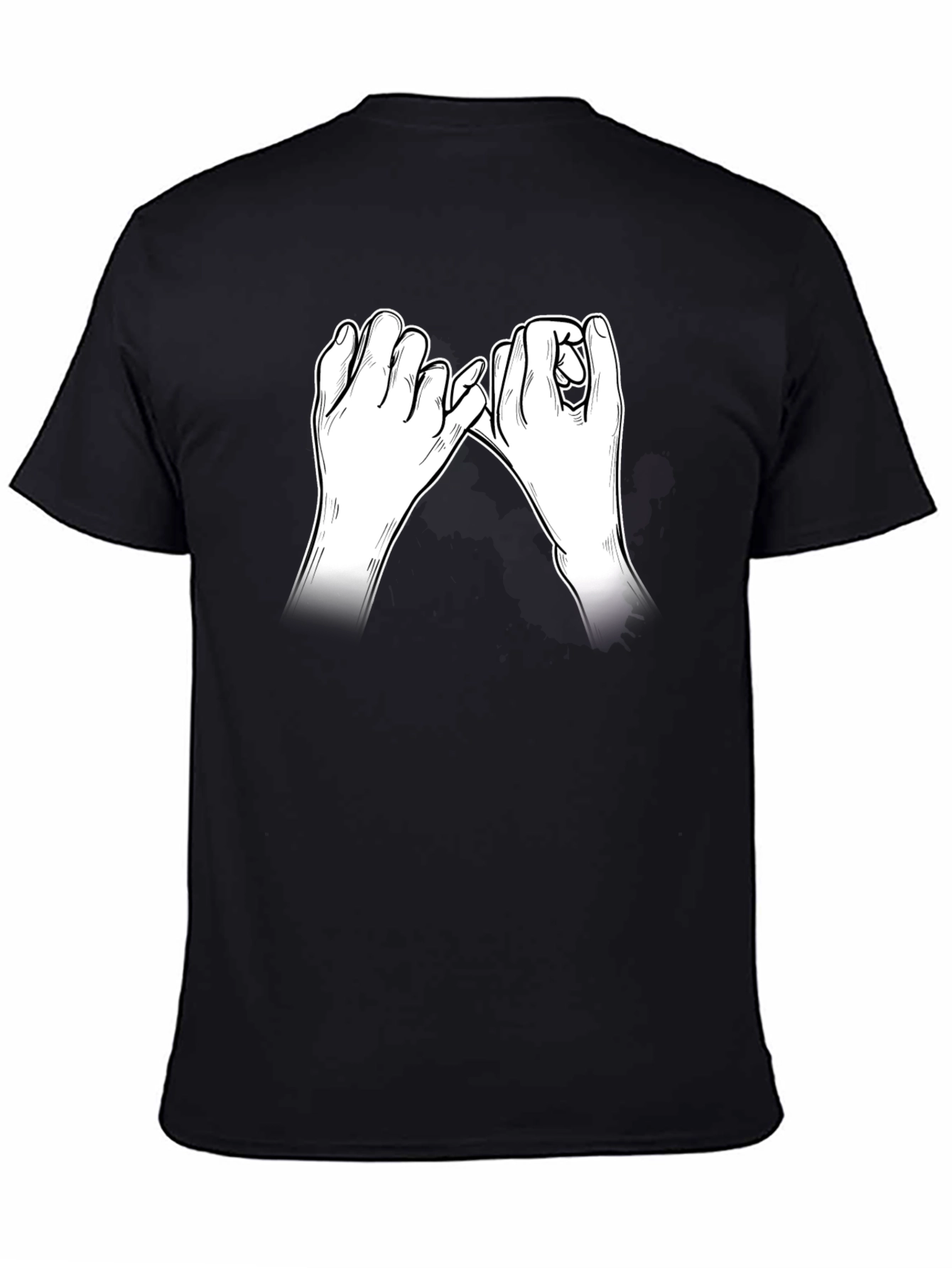 Promise Hands Graphic Black T-Shirt