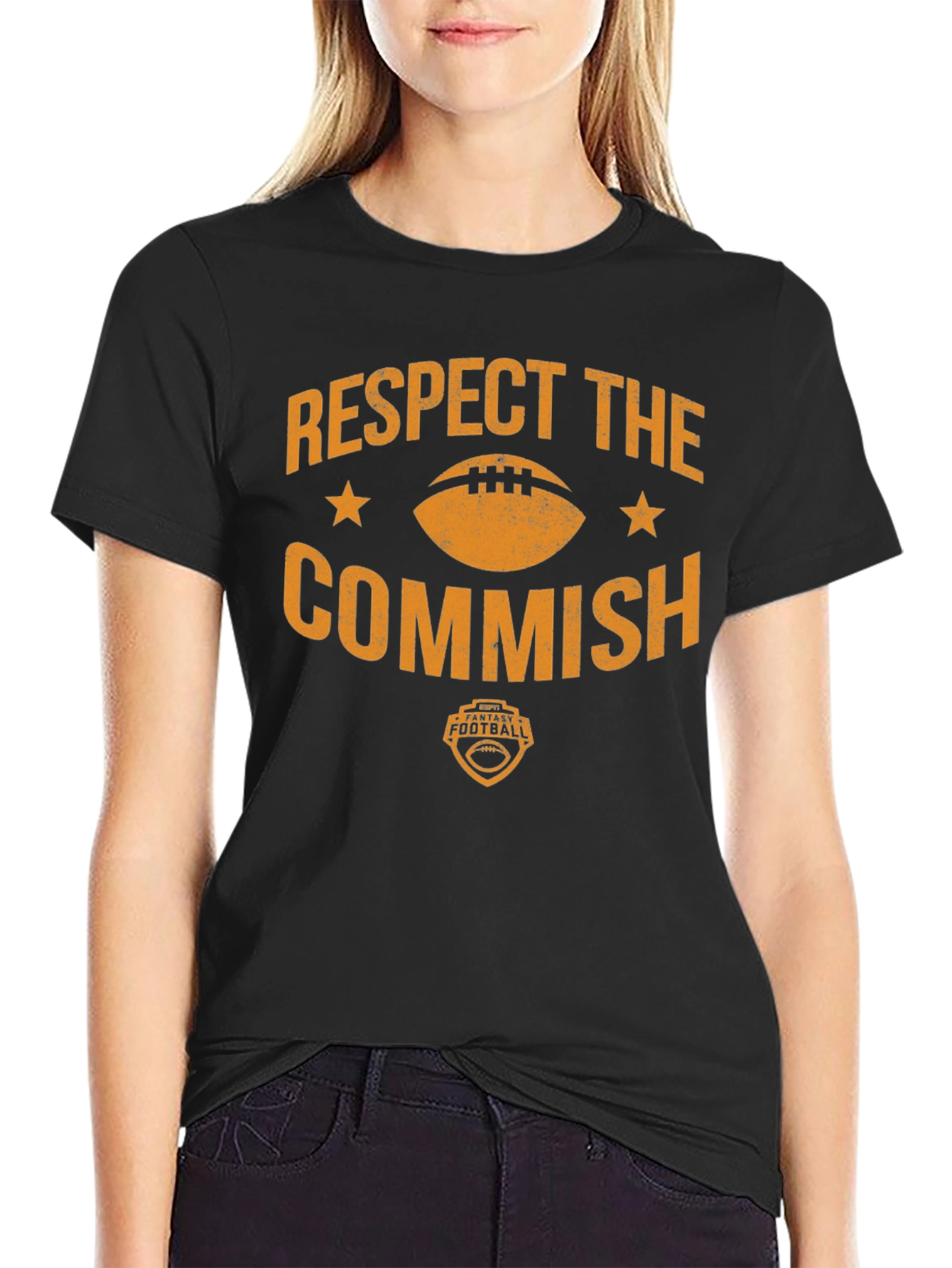 Respect the Commish Fantasy Football T-Shirt
