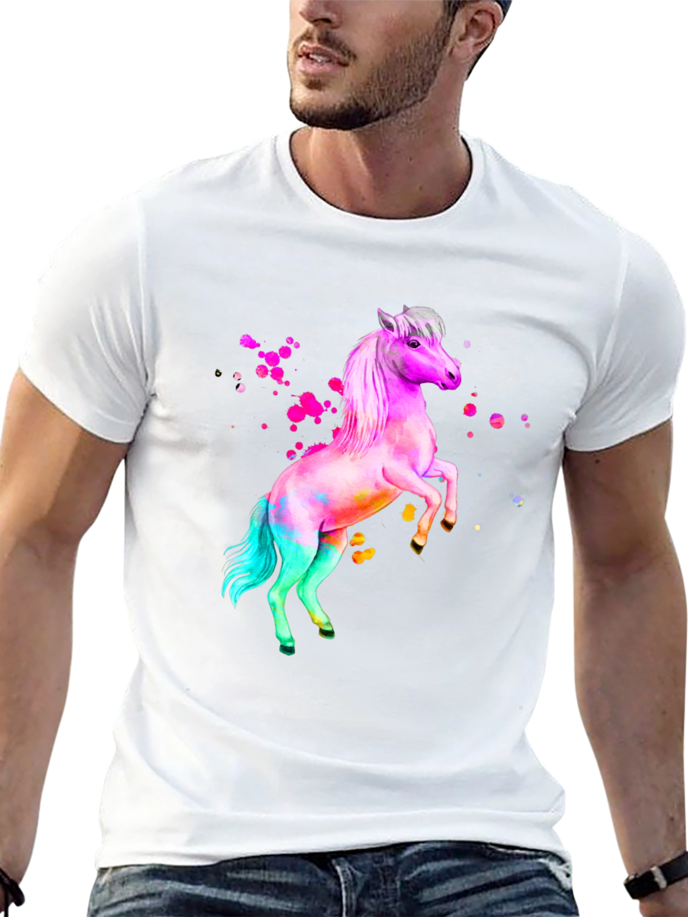 Rainbow Horse Graphic Tee