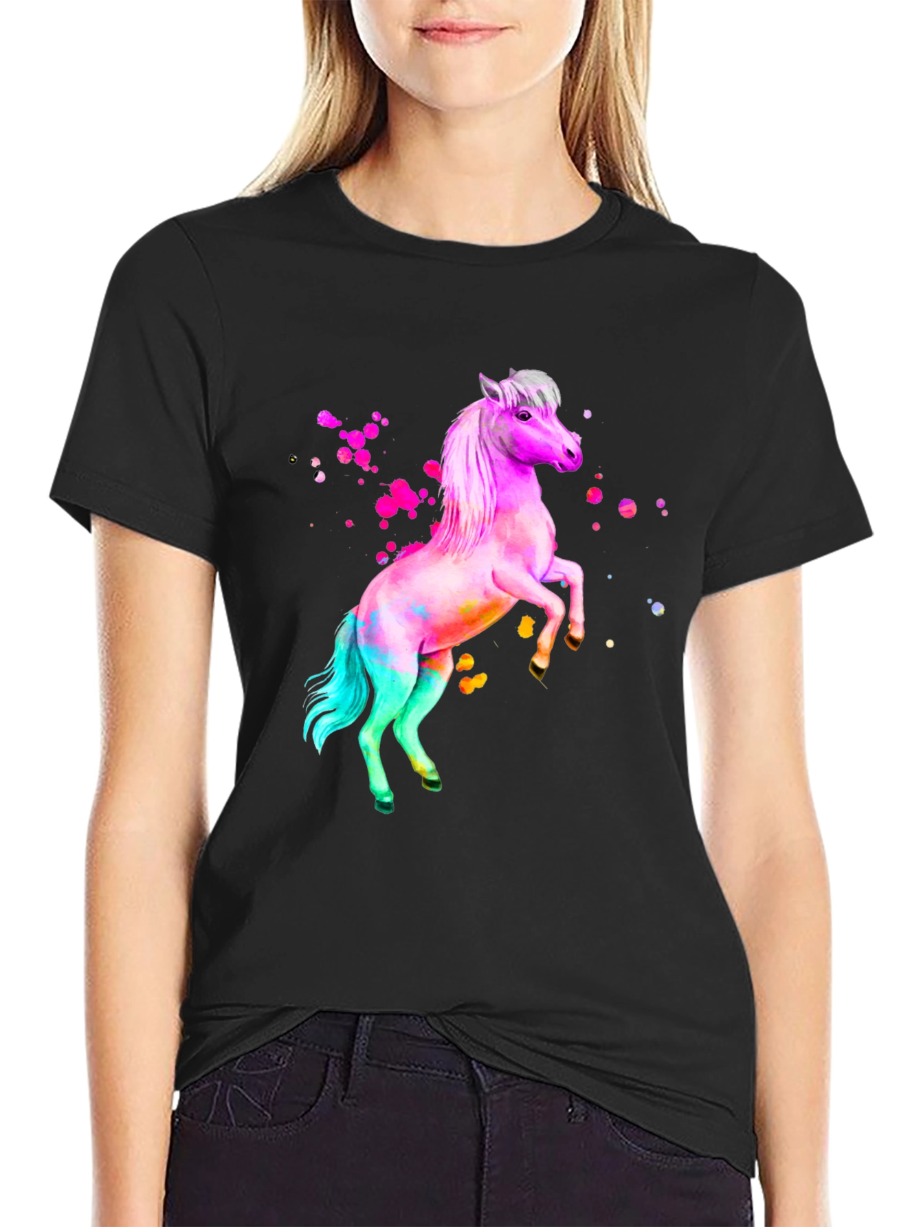 Rainbow Horse Graphic Tee