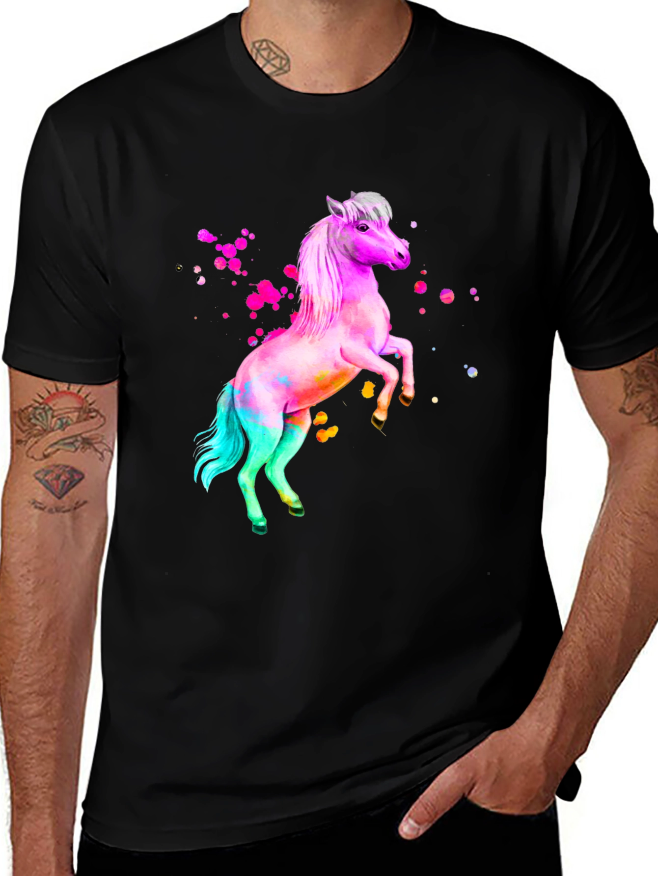 Rainbow Horse Graphic Tee