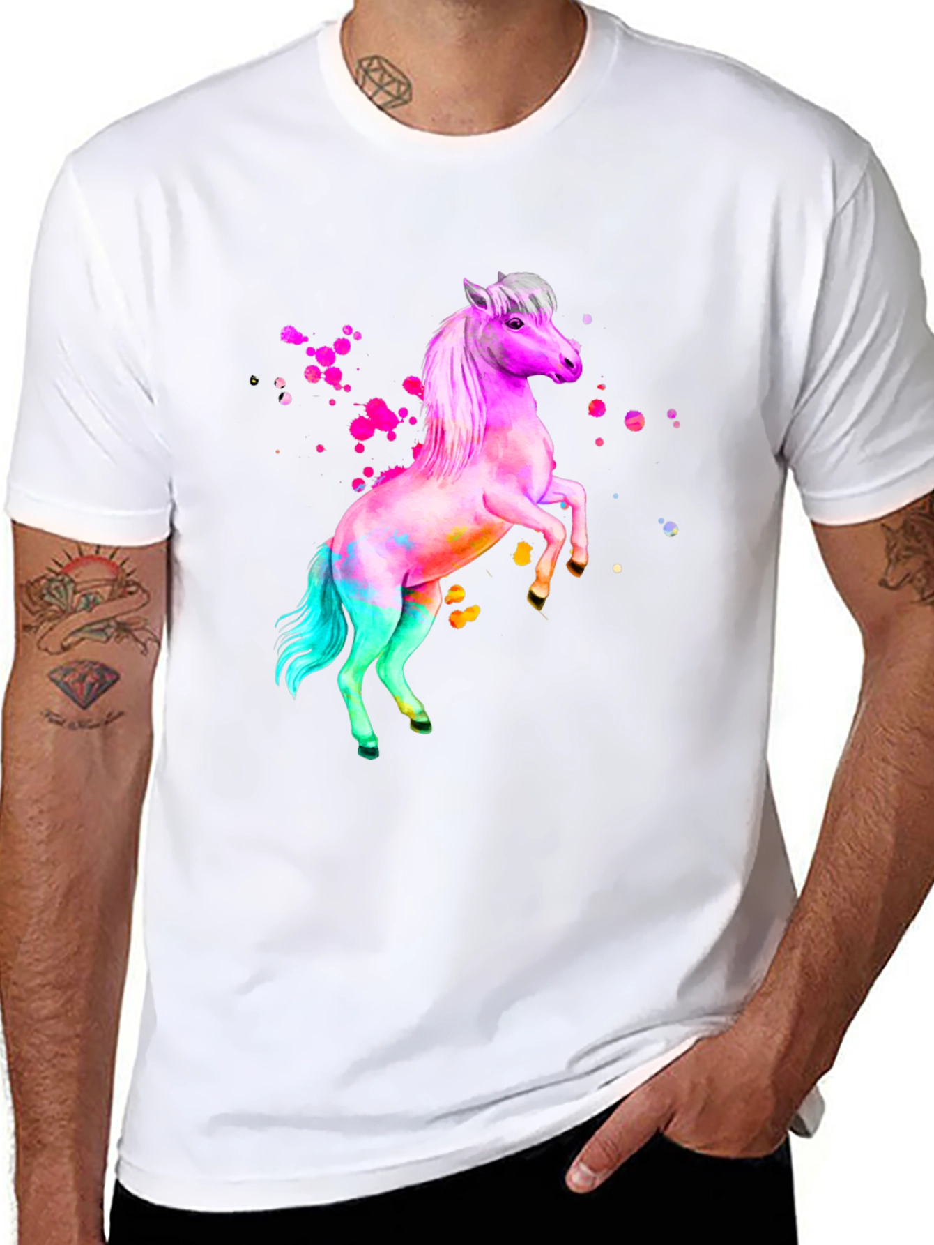 Rainbow Horse Graphic Tee