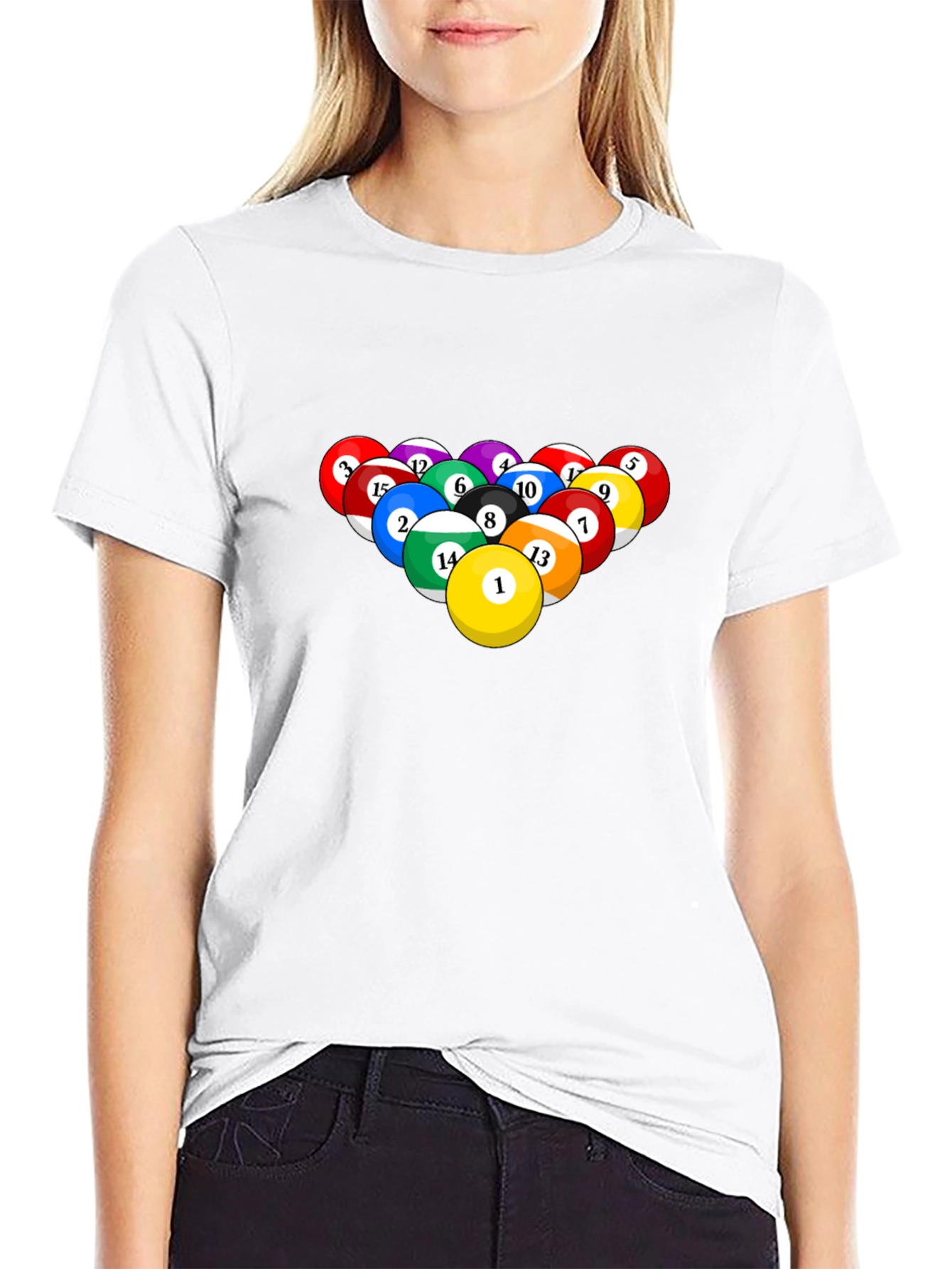 Pool Ball Graphic Tee - Billiards Lover T-Shirt