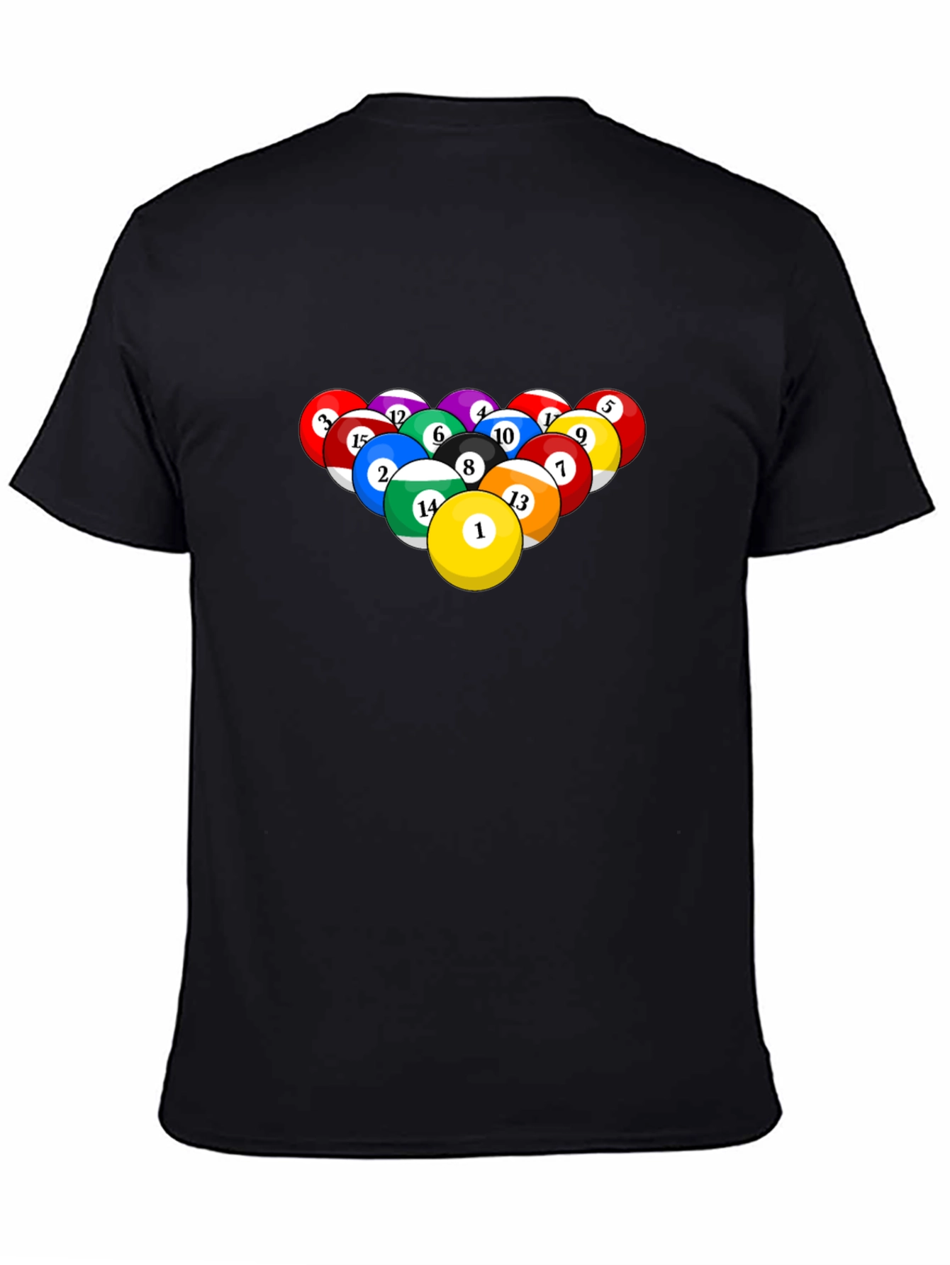 Pool Ball Graphic Tee - Billiards Lover T-Shirt