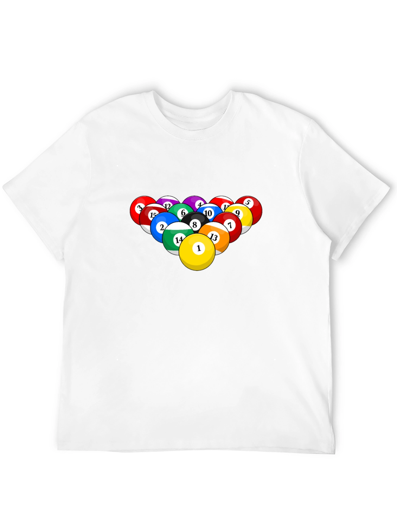 Pool Ball Graphic Tee - Billiards Lover T-Shirt